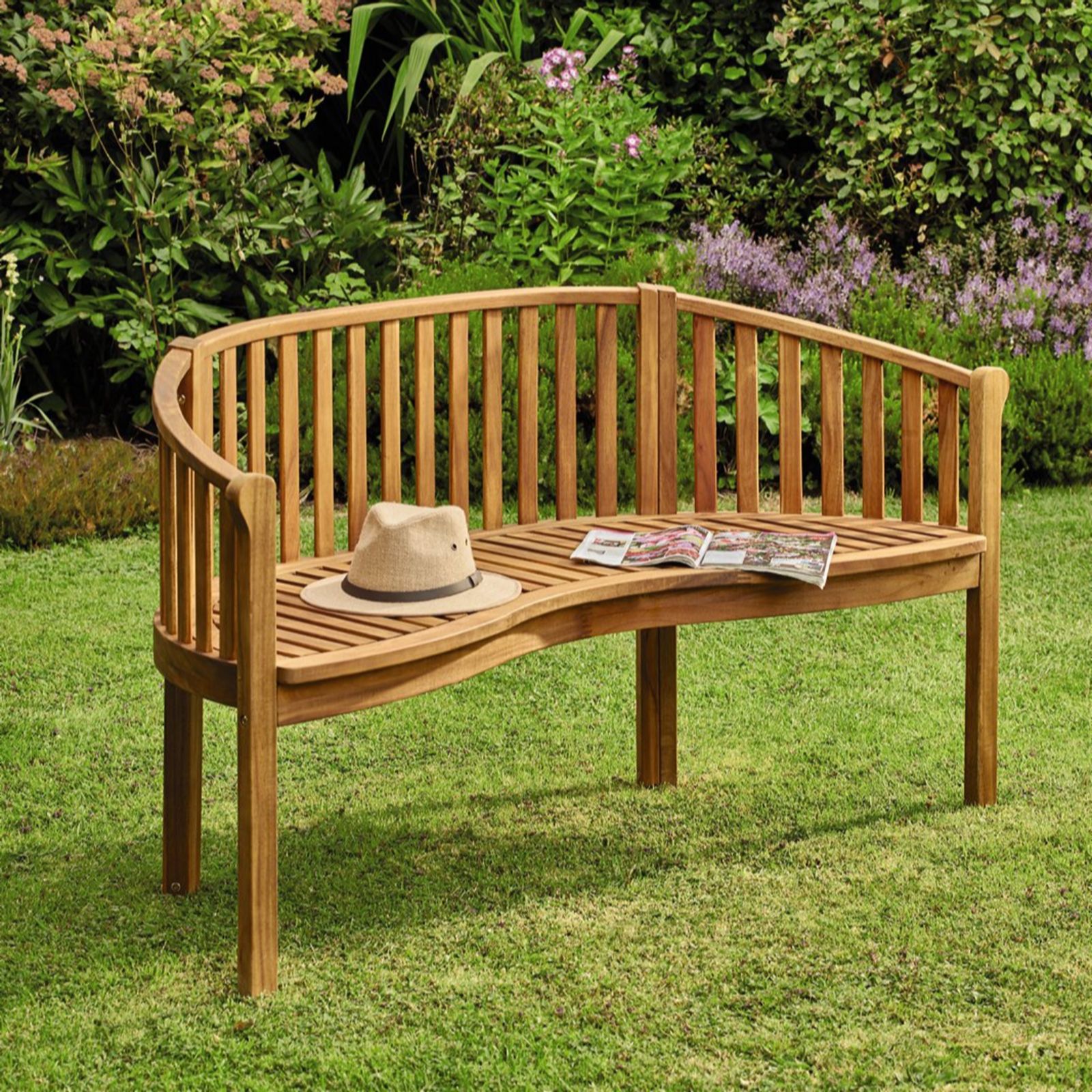 Thompson & Morgan Acacia 3 Person Banana Bench