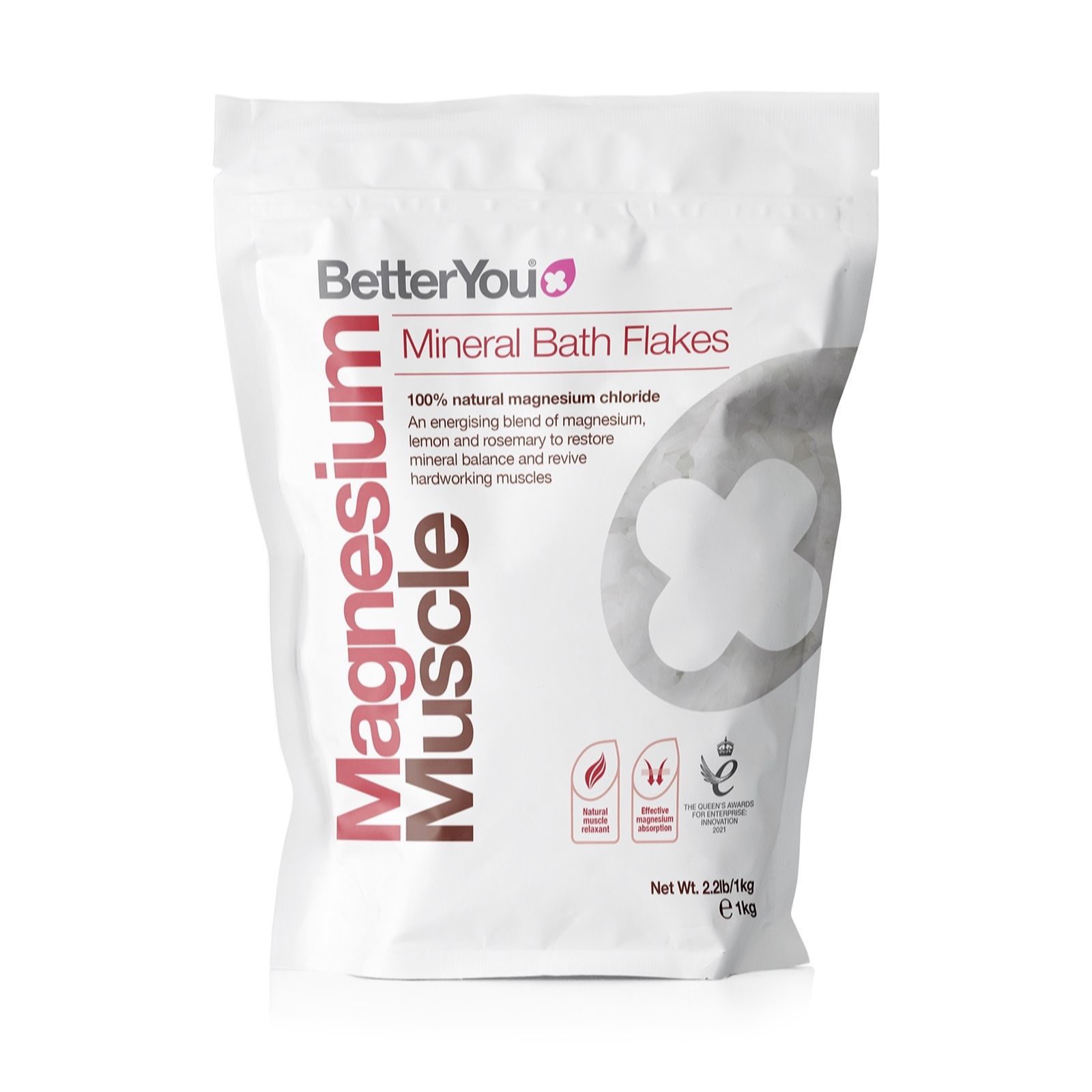 BetterYou Original Magnesium Mineral Bath Flakes 1kg