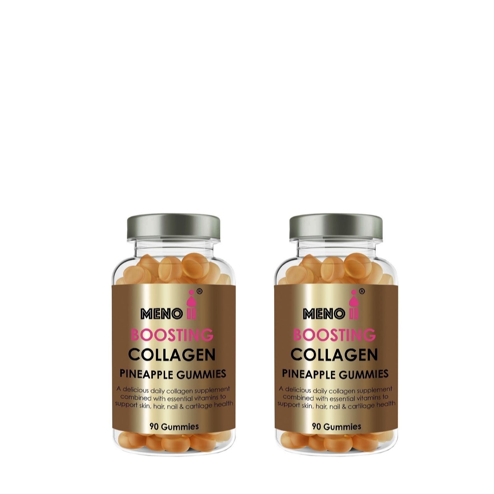 Meno Boosting Collagen Pineapple Gummies Duo