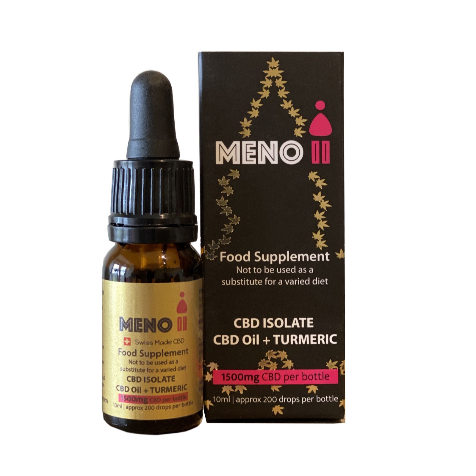 Meno Cbd Oil & Turmeric 1500Mg 10Ml Bottle
