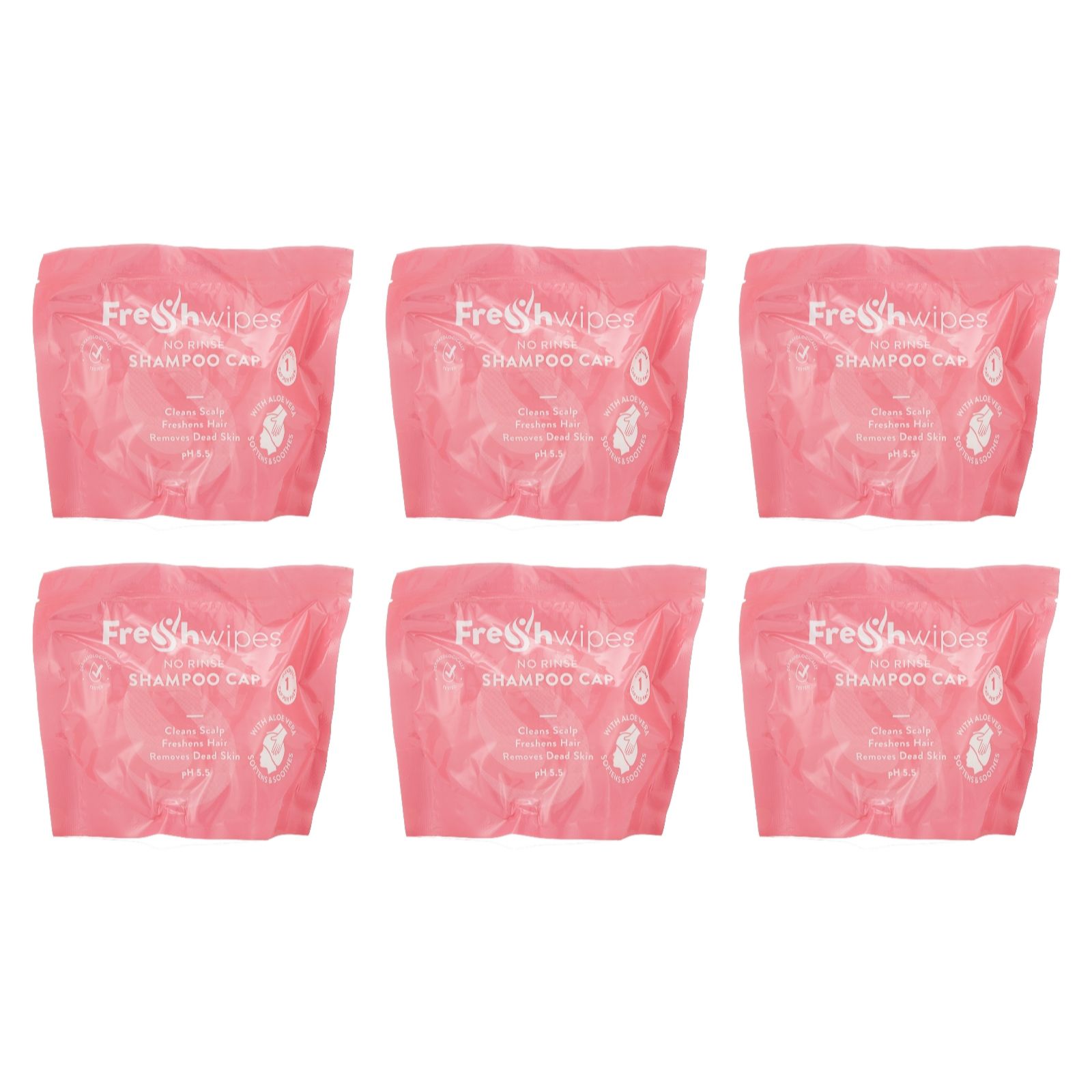 FreshWipes Shampoo Caps Set of 6