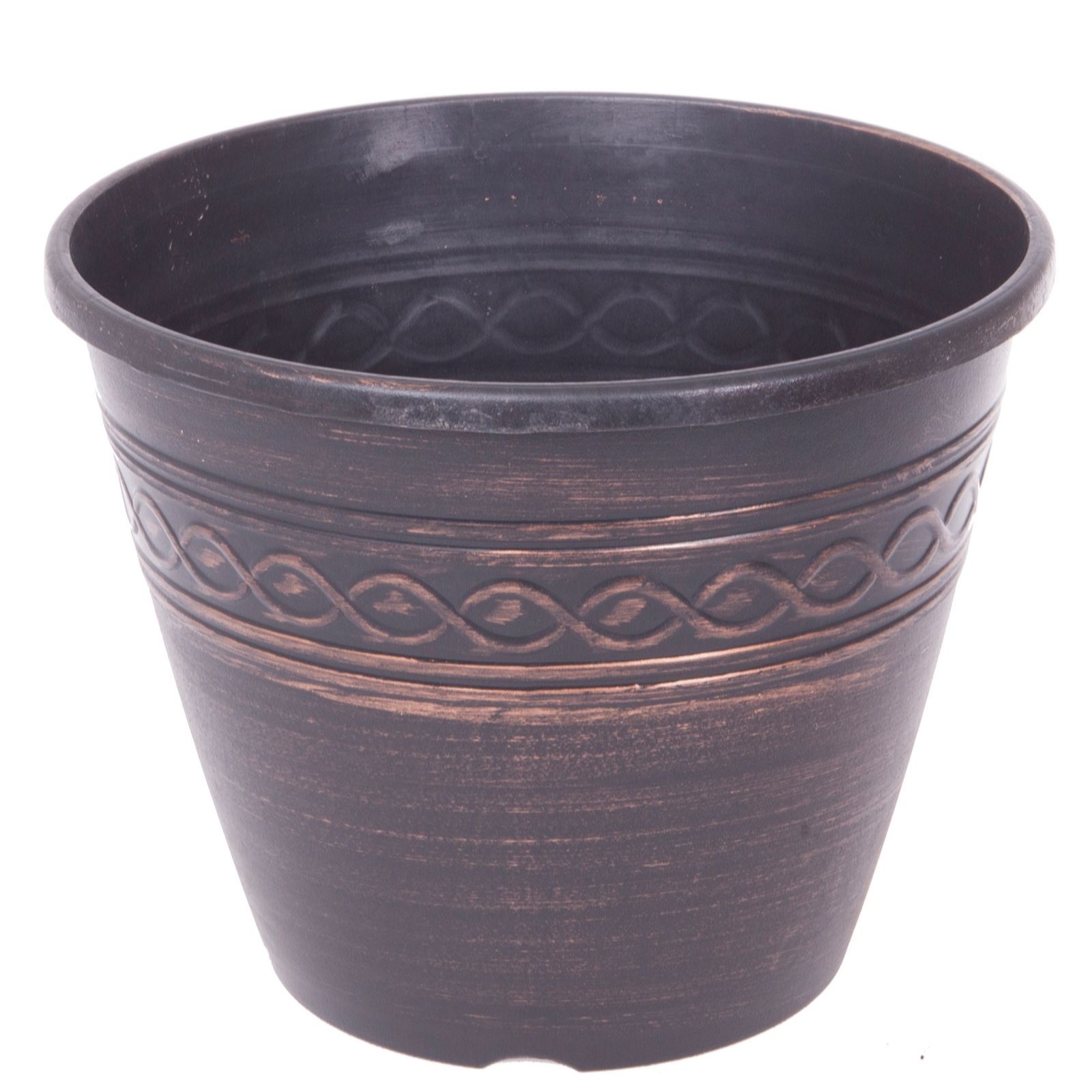 Yougarden Infinity Round Copper Planters 28Cm Diameter X 5