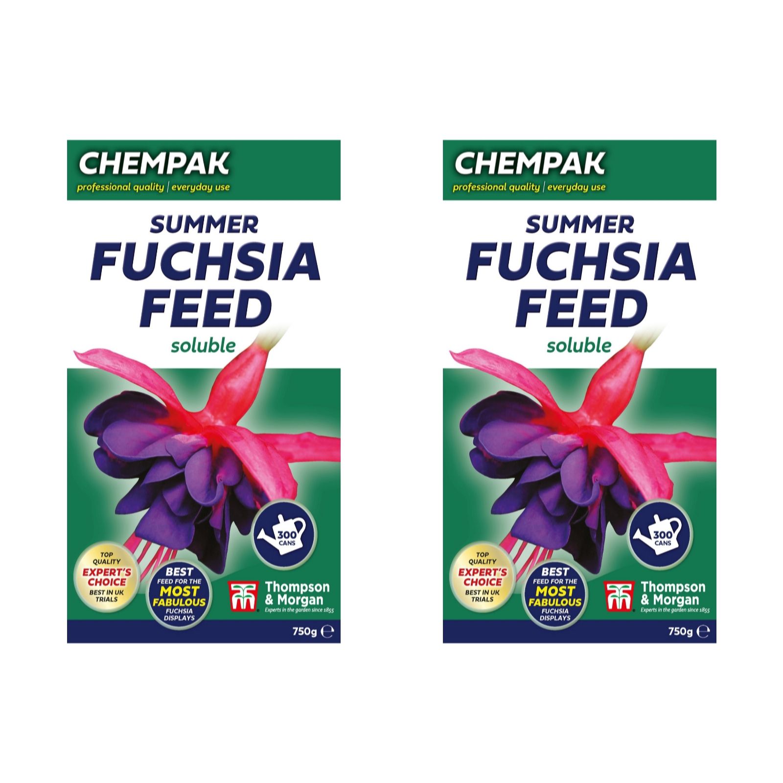 Thompson & Morgan Fuchsia Chempak Fertiliser 750G X 2