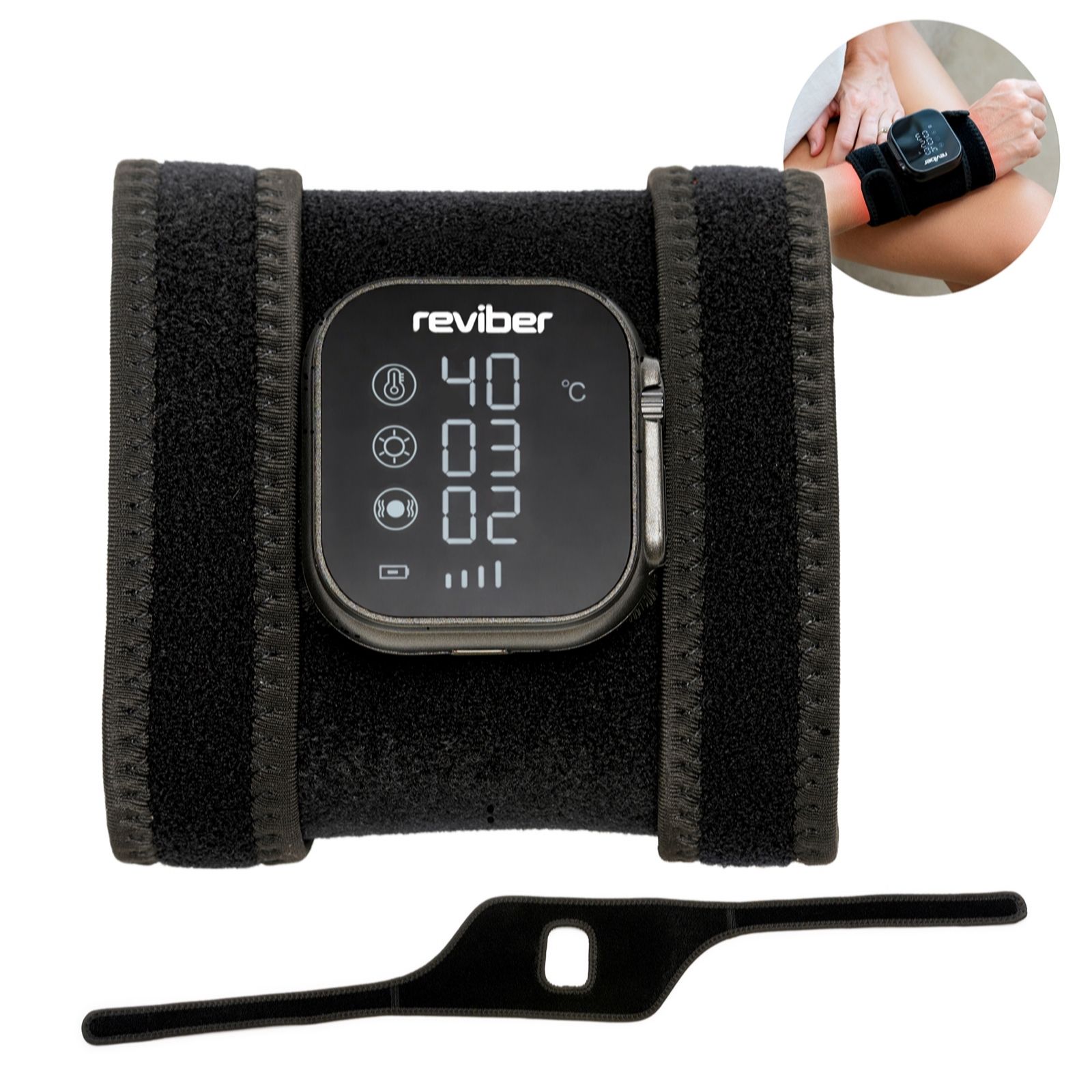 REVIBER Infrared Heat Therapy Pad - Black