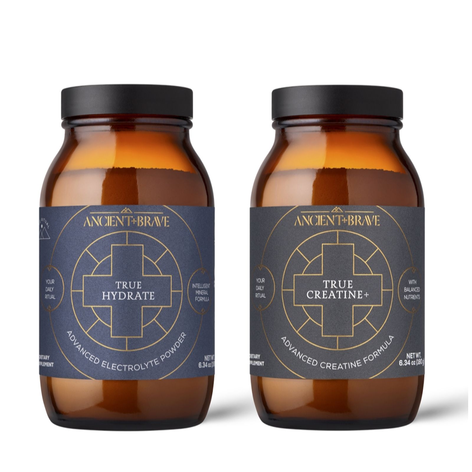 Ancient + Brave True Hydrate Jar 180G & True Creatine+ Jar 180G