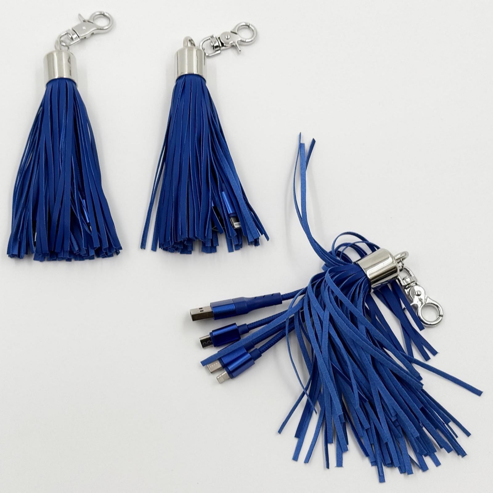 Outlet Groovz Universal 3 in 1 Charging Cable Tassel Bag Charm