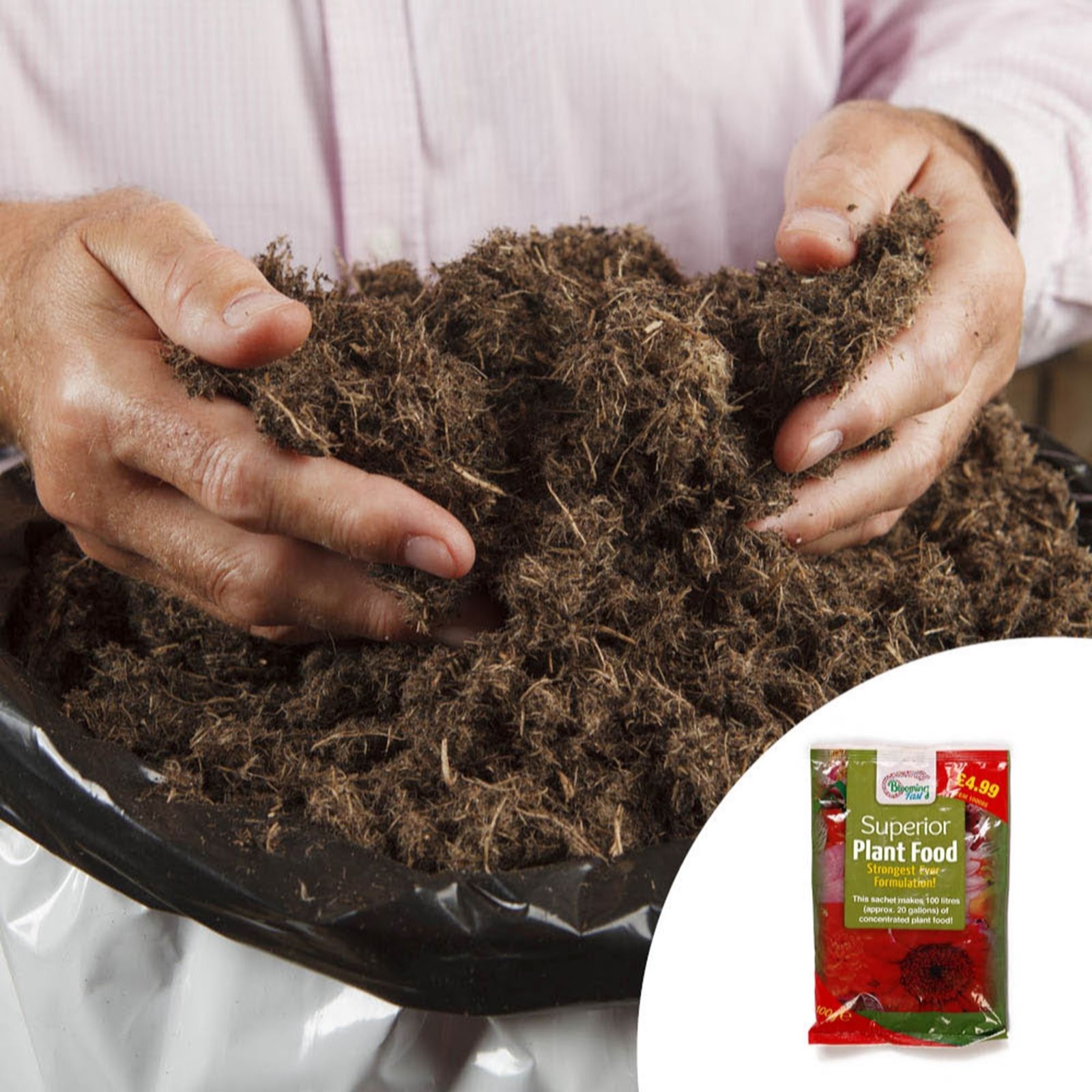 Yougarden Light Premium Professional Compost 110L & 100G Fertiliser
