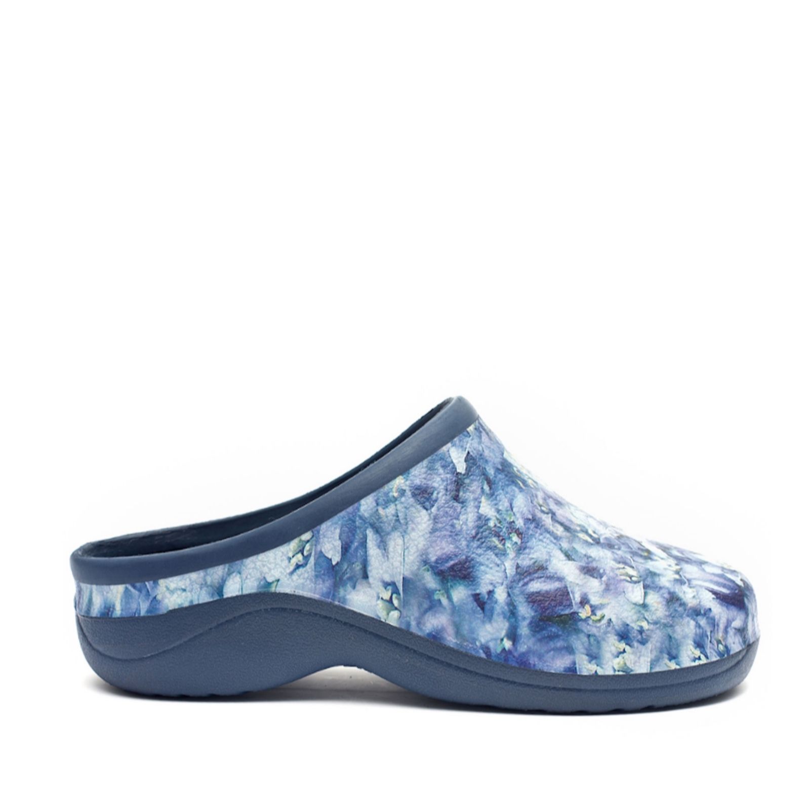 BACKDOORSHOES Women's Garden & Leisure Clogs - Bluebells Size 7, Multi