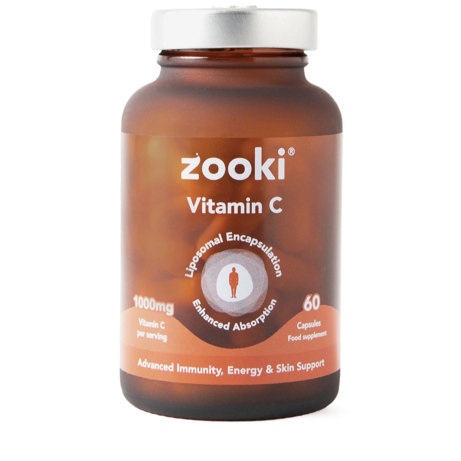 Zooki Vitamin C Capsules 1 Month Supply