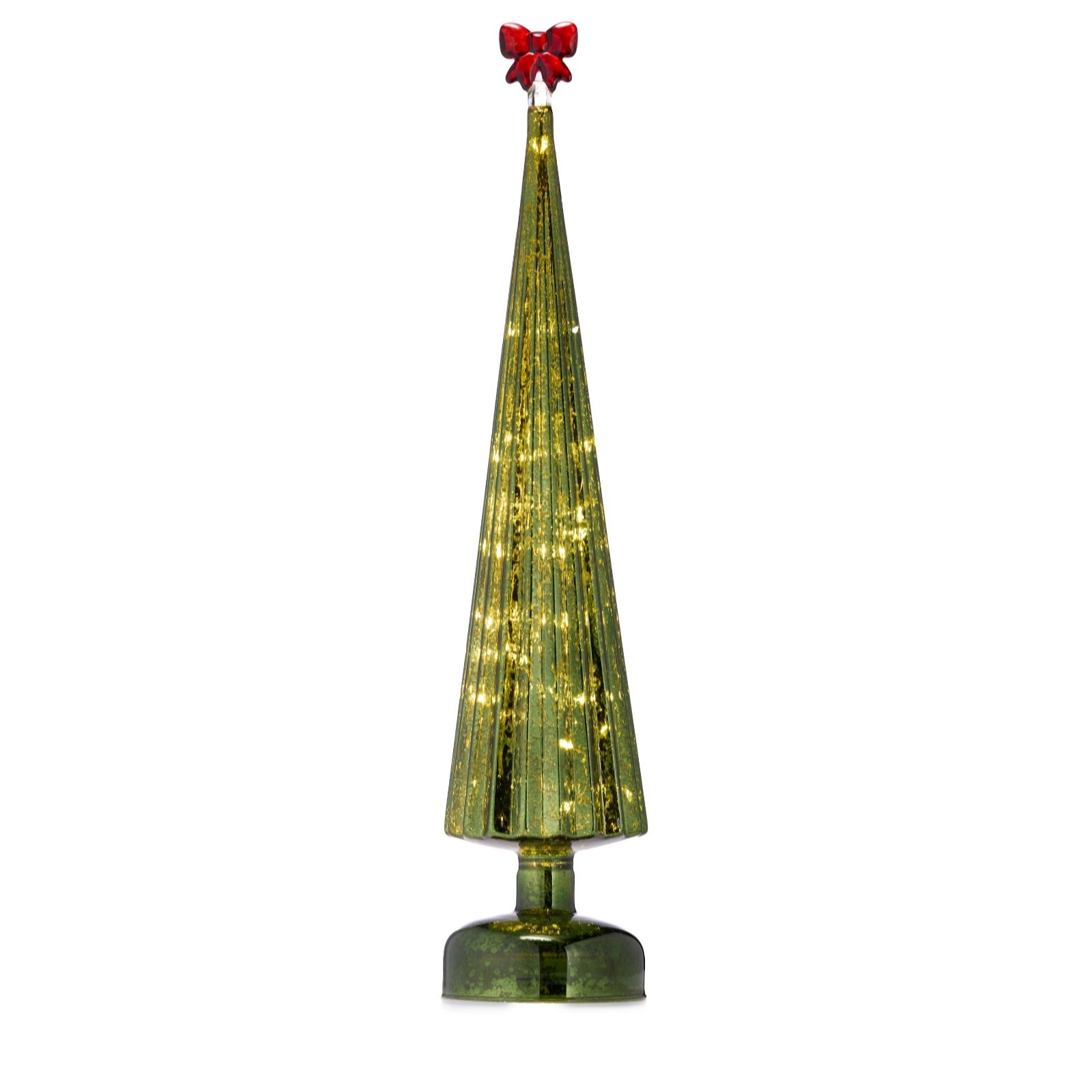 Home Stories Pre Lit Vintage Style Glass Christmas Tree