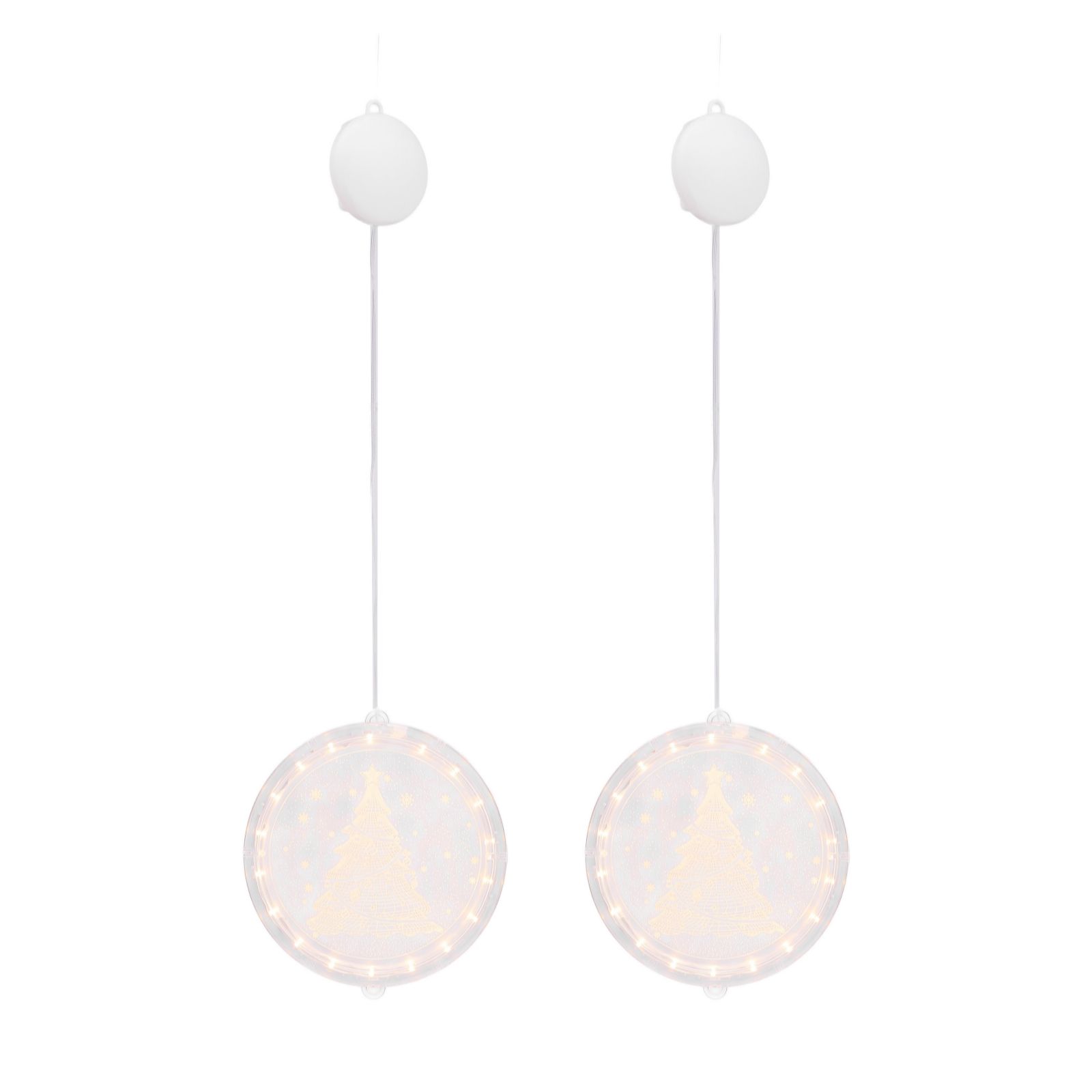Home Stories Set of 2 Pre Lit Window Decor Hangers