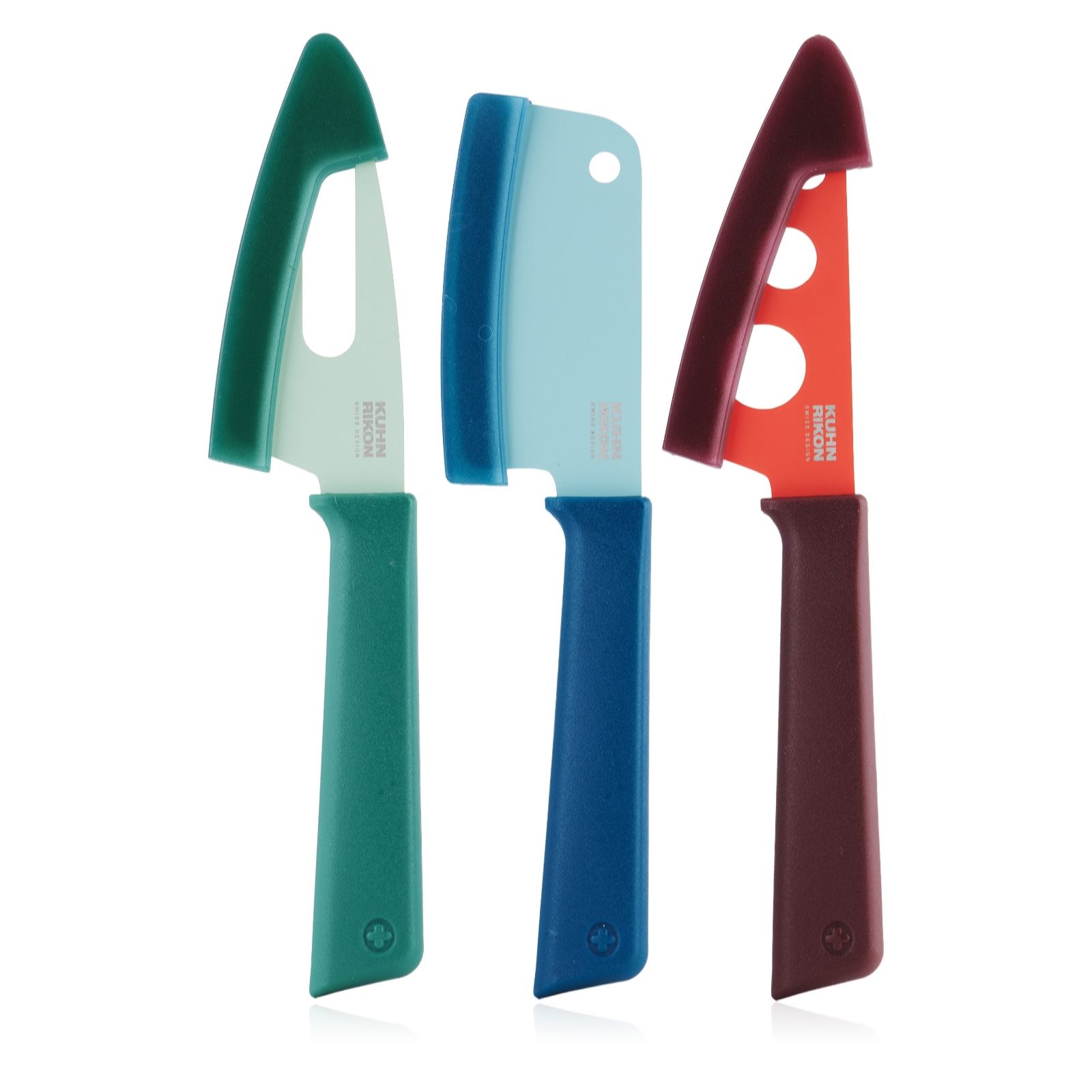 Kuhn Rikon Colori + Cheese Knife 3 Piece Set