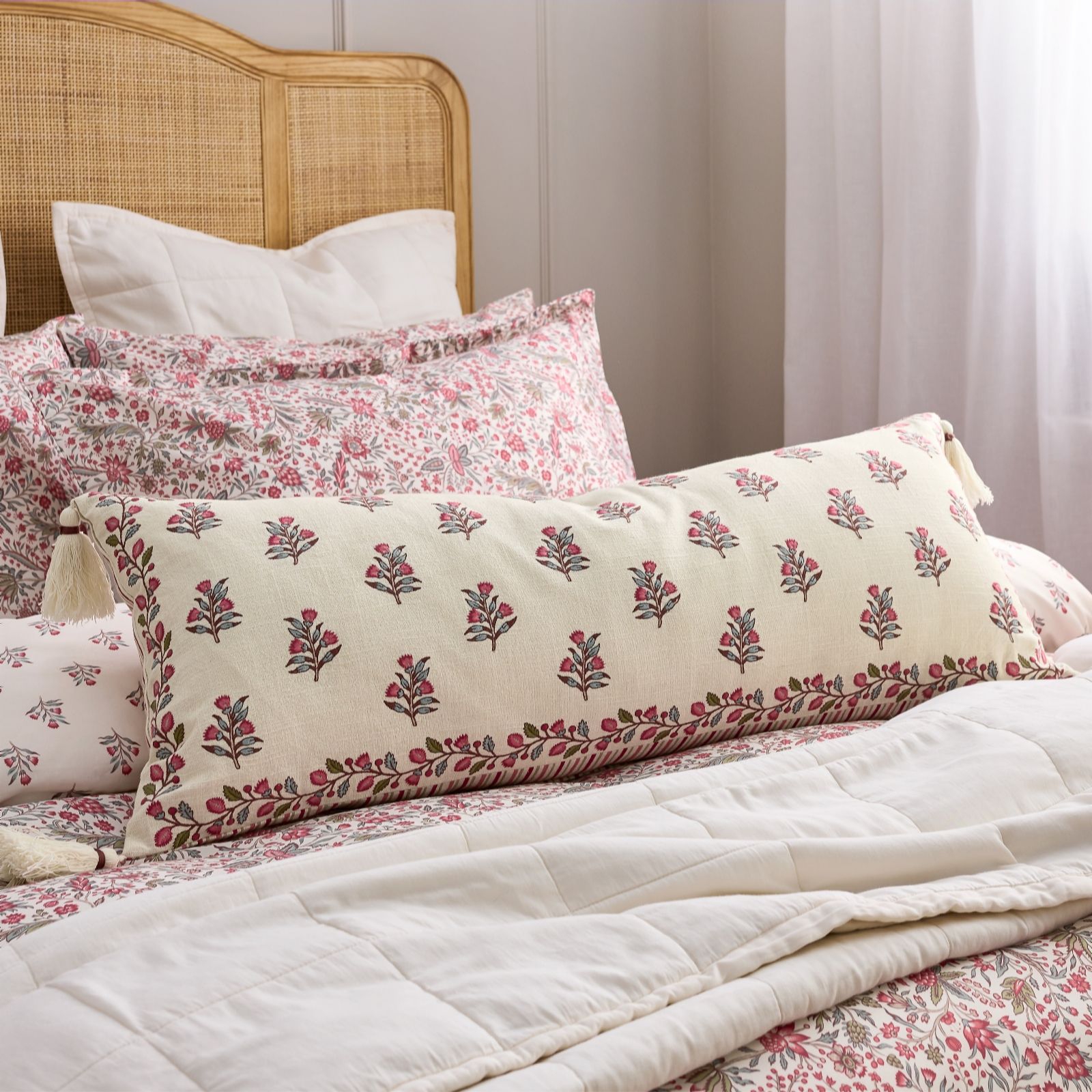 Christy Mulberry Newstead Cotton Reversible Lumber Cushion