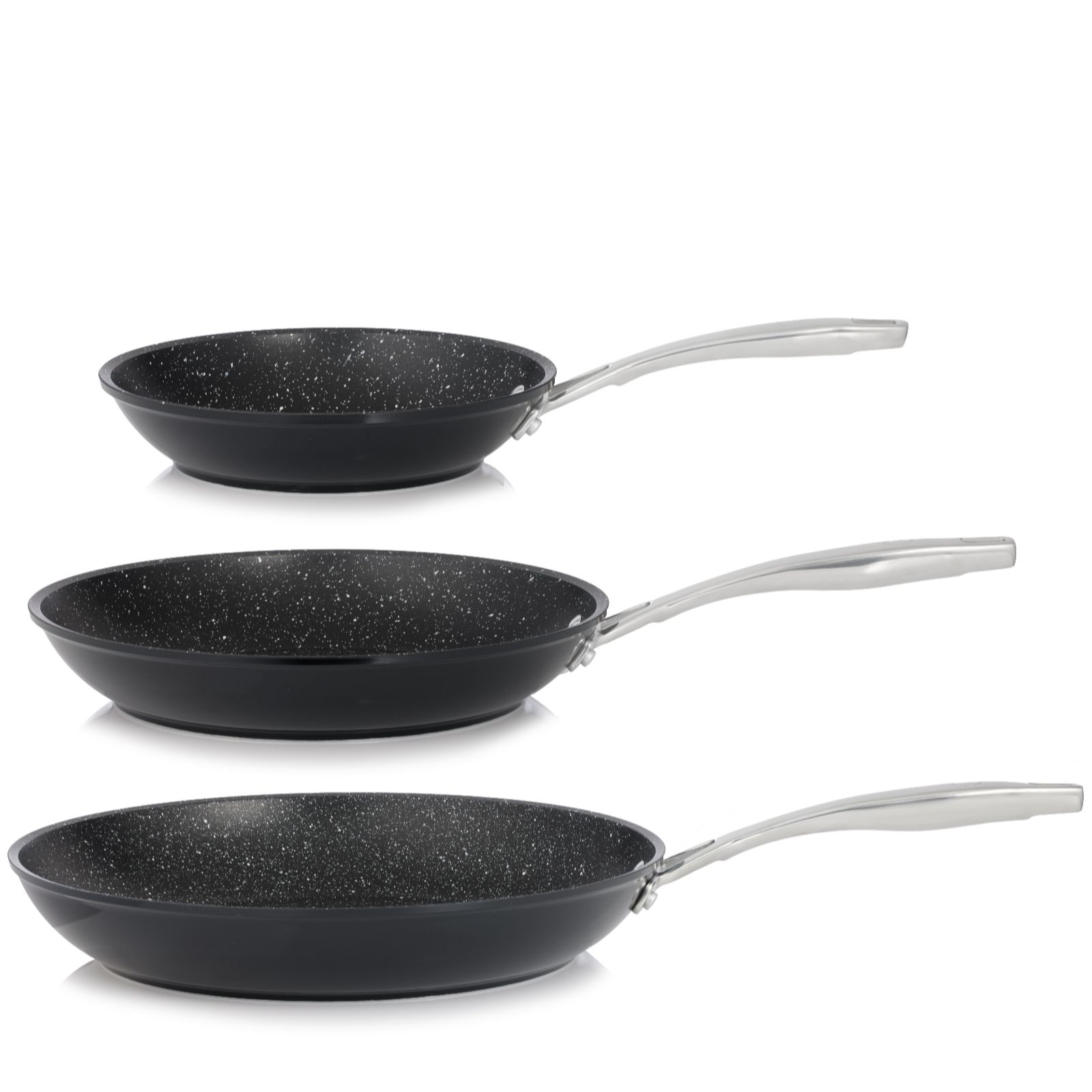 Curtis Stone Black 3 Piece Pan Set