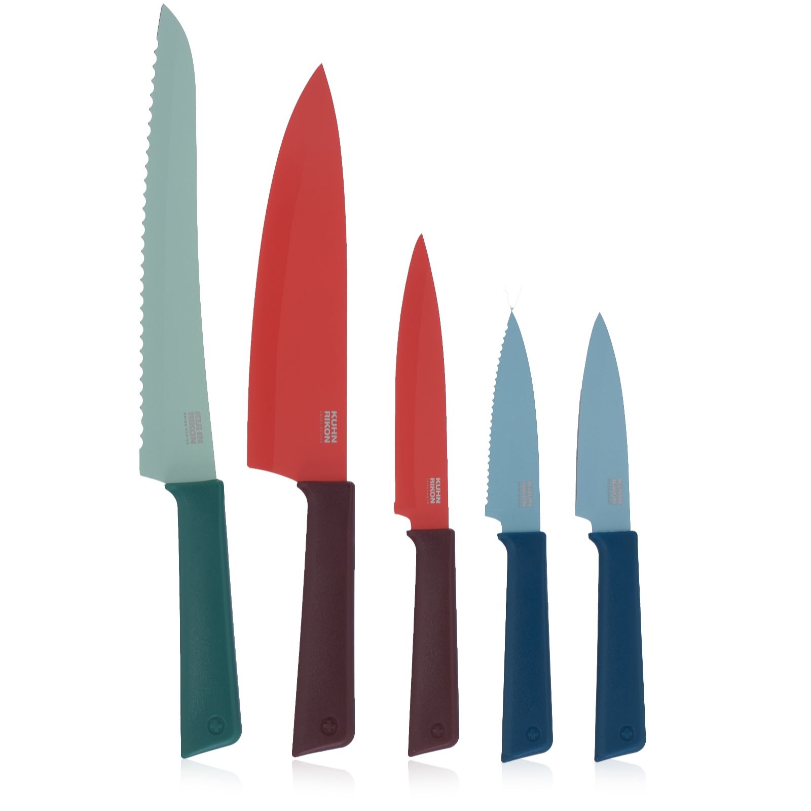 Kuhn Rikon Colori + Everyday 5 Piece Knife Set