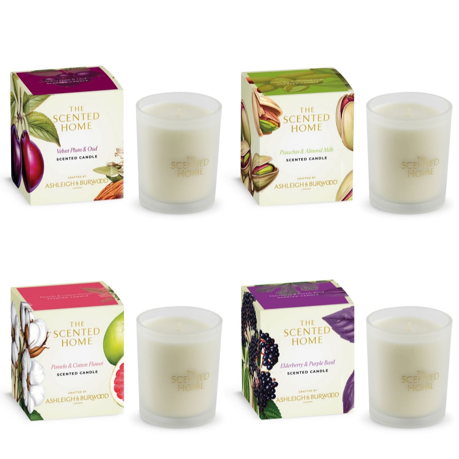 Ashleigh & Burwood x The Scented Home 4 Mixed Jar Candles