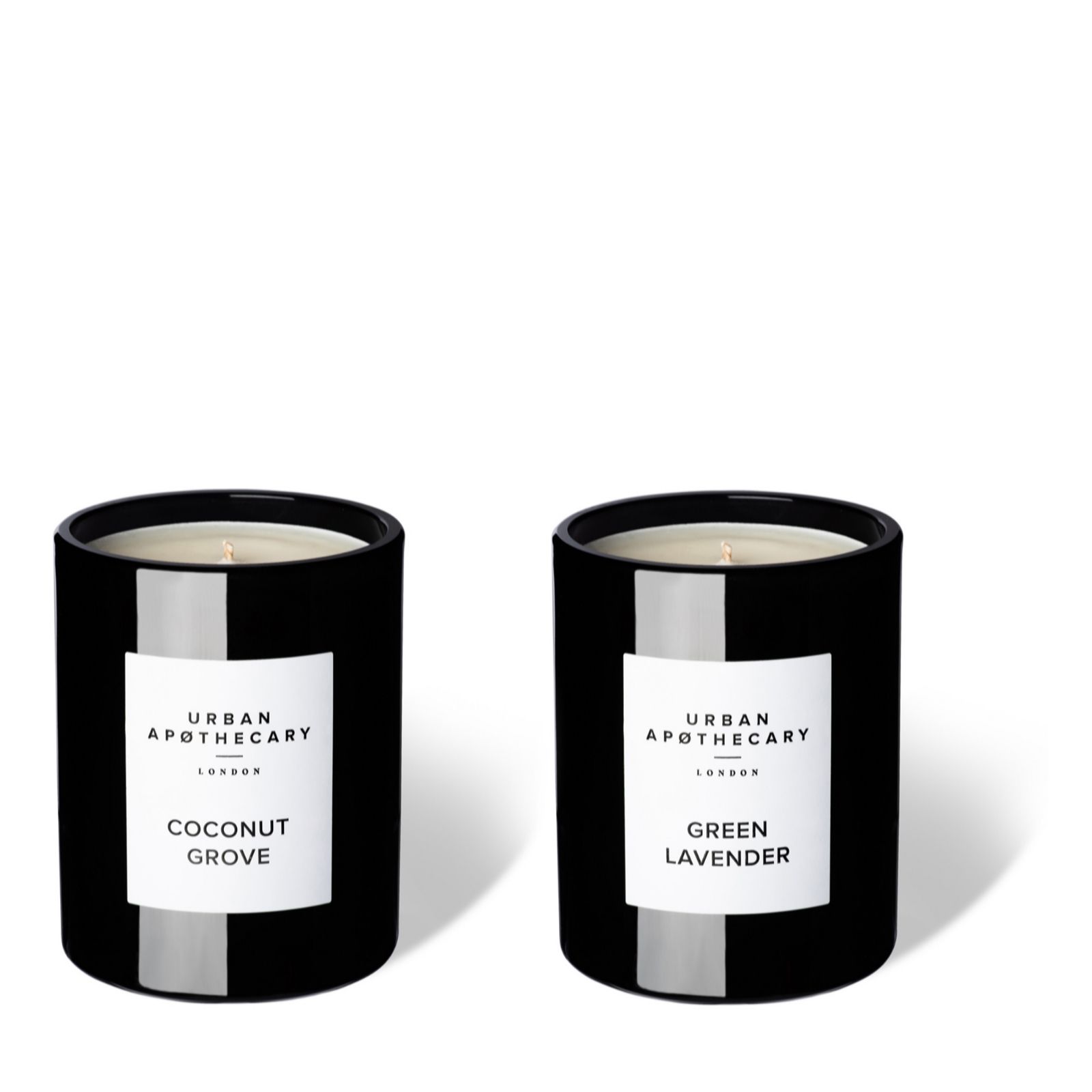 Urban Apothecary Luxury Black Glass Candle Duo