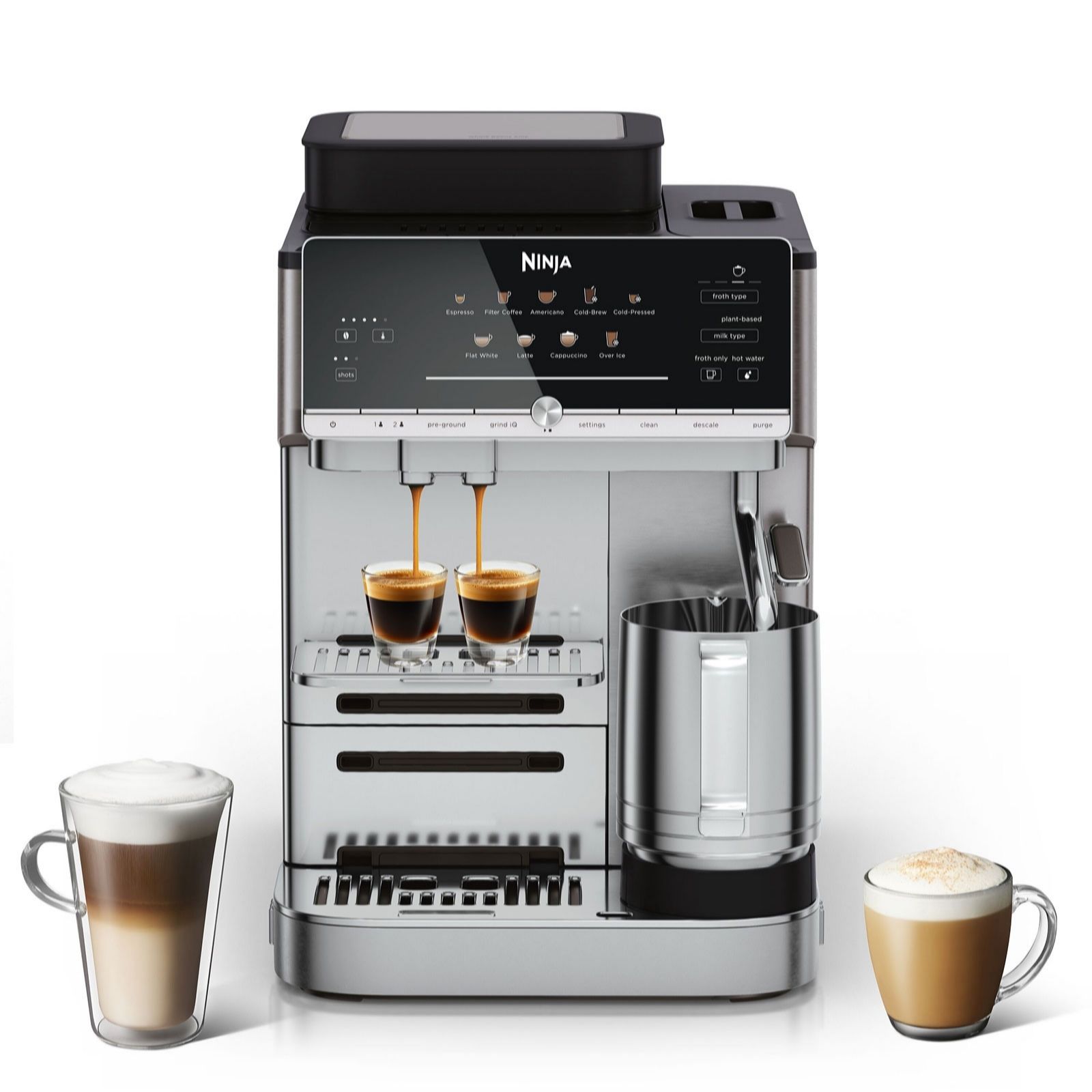 Ninja AE1001UK coffee maker Fully-auto Espresso machine 2 L Ninja AutoBarista Coffee Machine AE1001UK