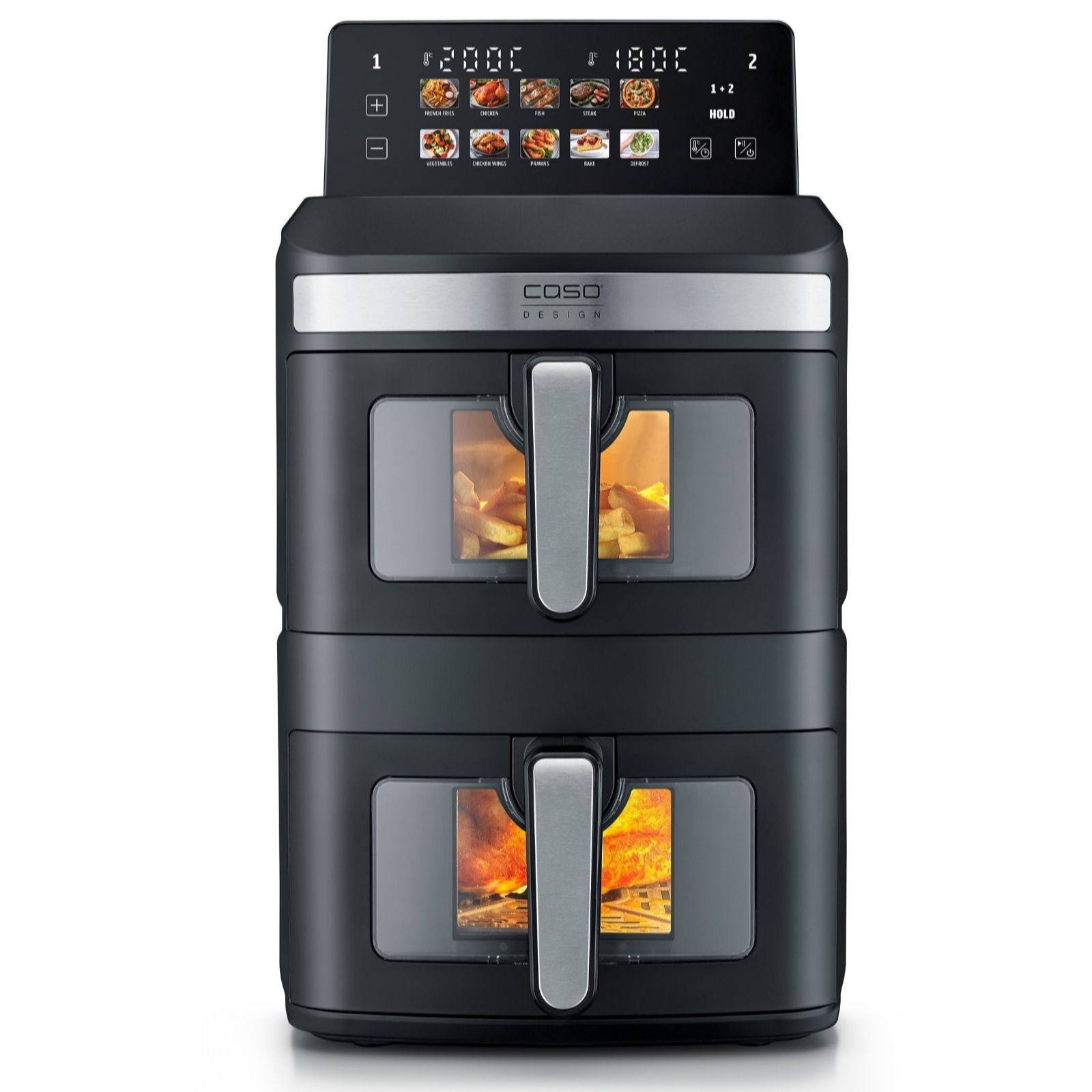 CASO Design DuoTower Double Air Fryer