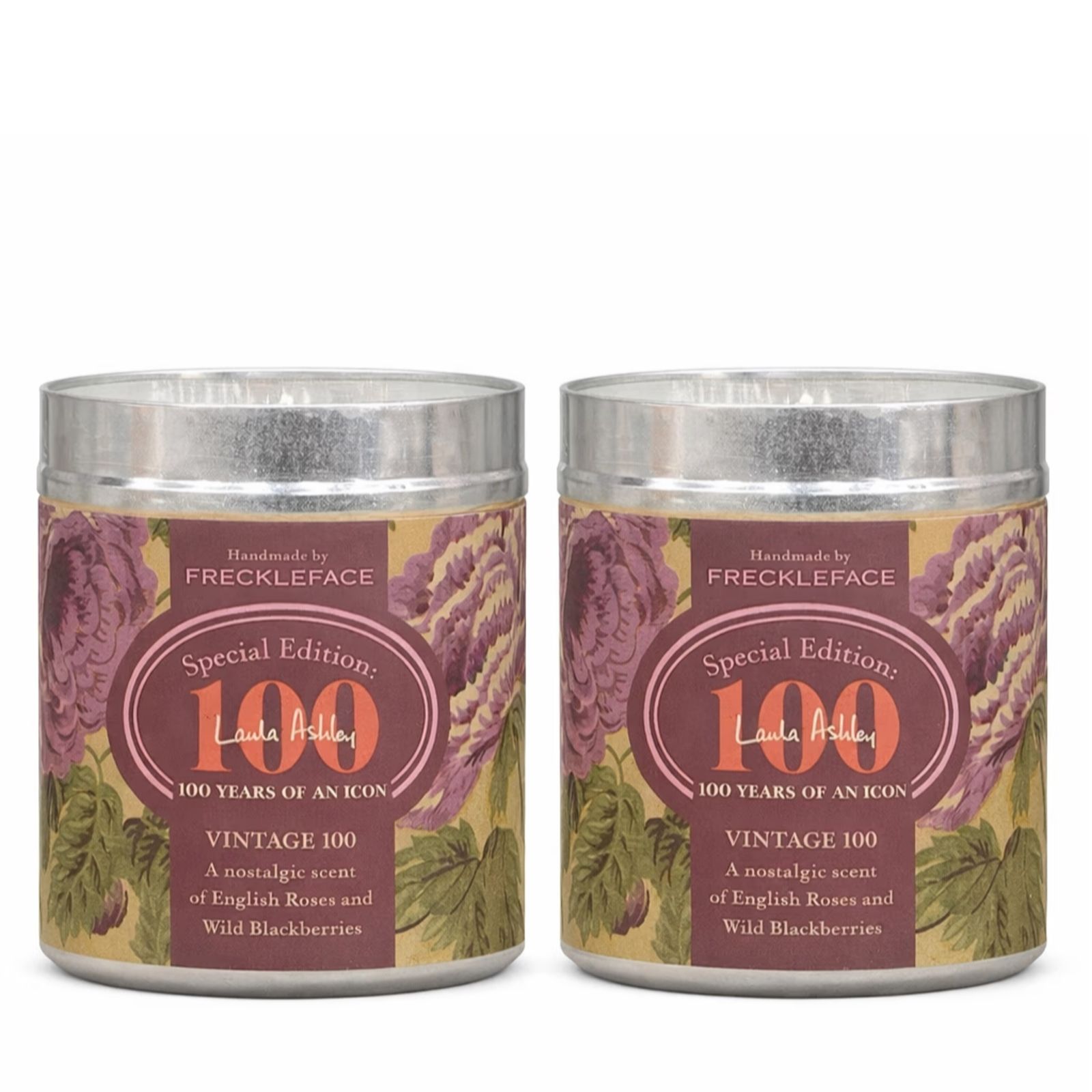 Freckleface x Laura Ashley Set of 2 Special Edition Tin Candle