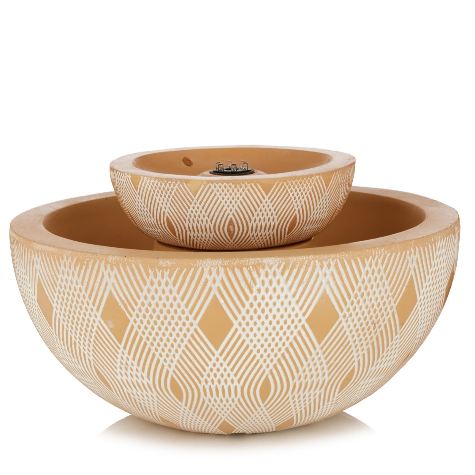 Sara by Sara Davies Water Feature & Planter w/ Geometric Pattern