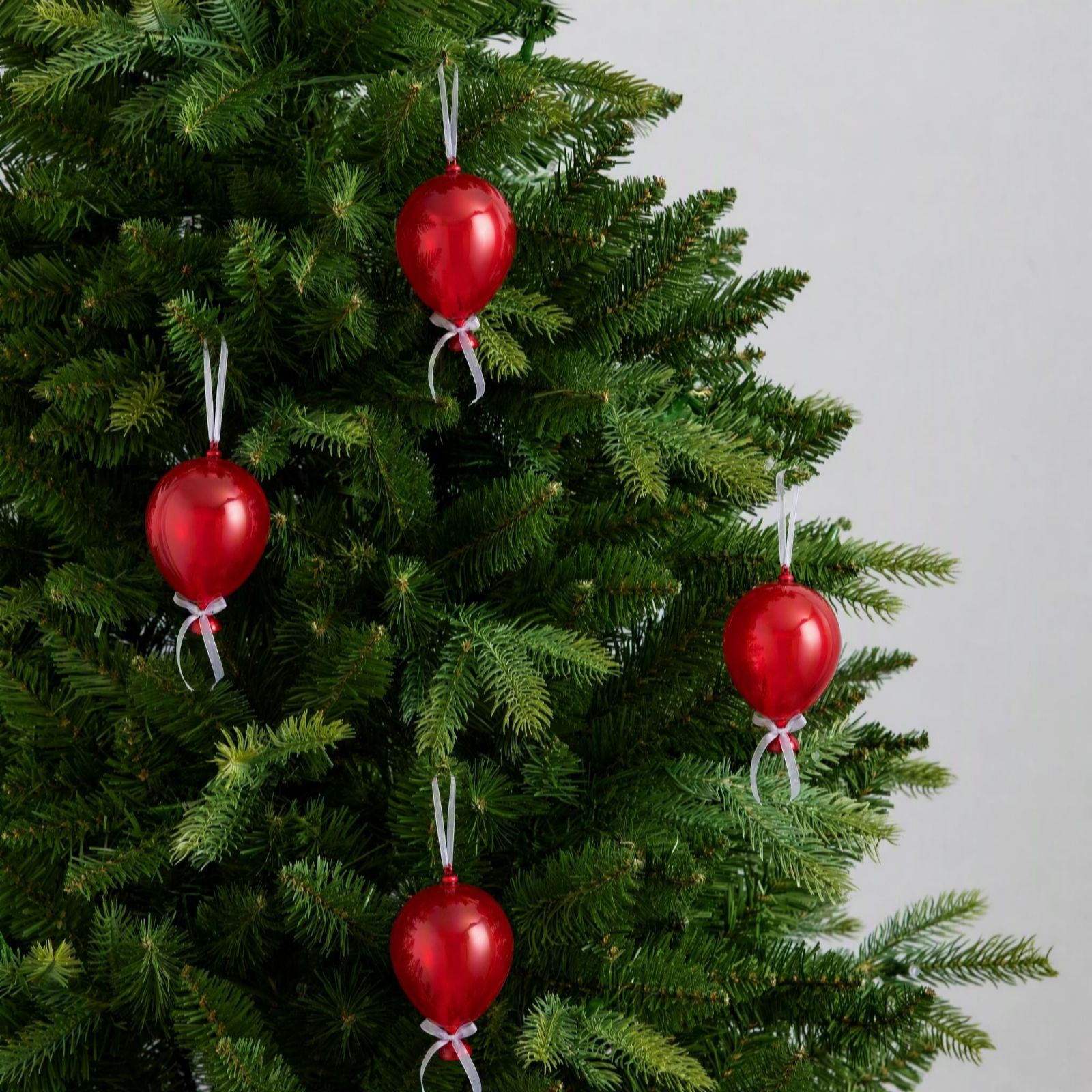 Home Stories Set of 4 Glass Balloons Tree Ornament