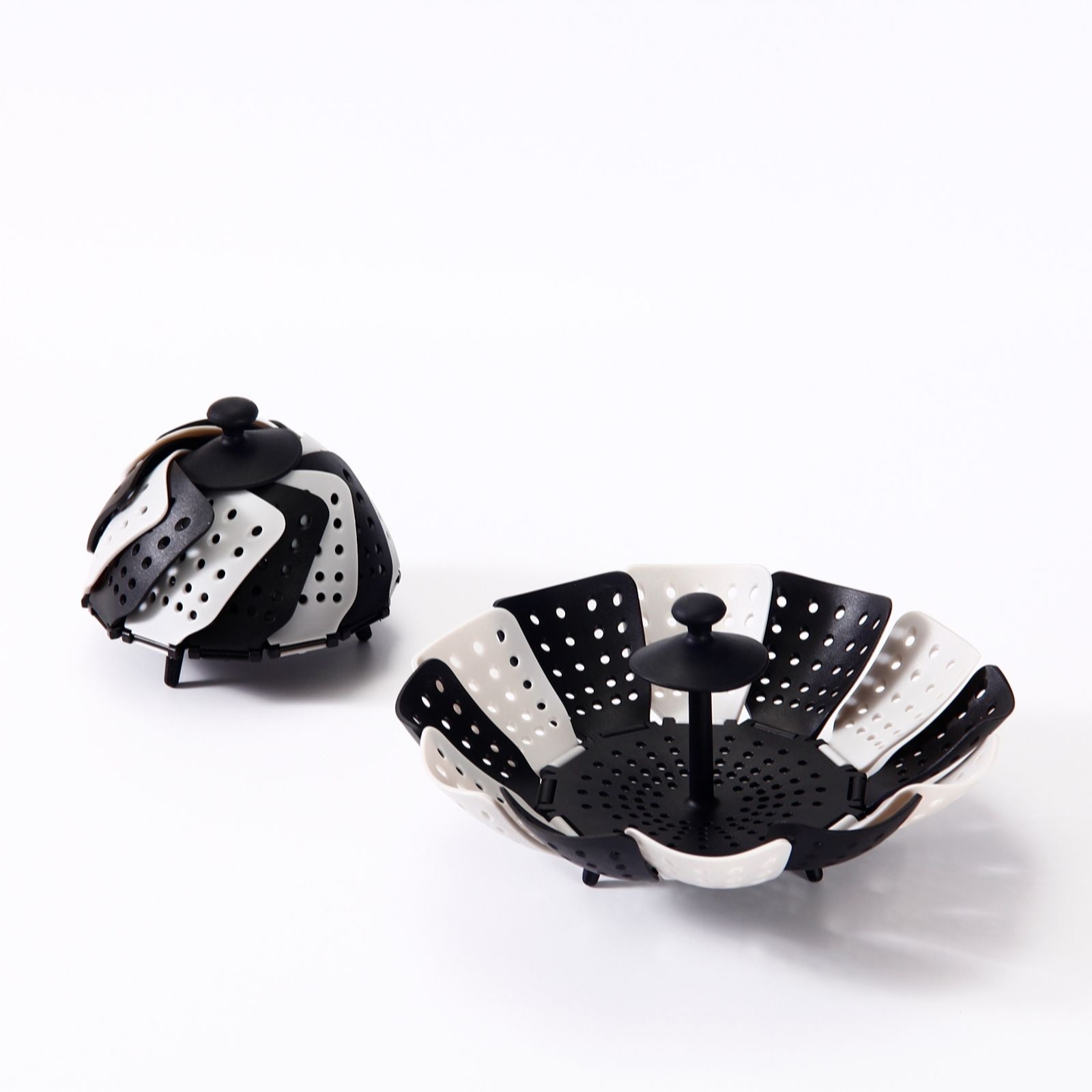 Cook's Essentials Set of 2 Foldable Drainer Baskets