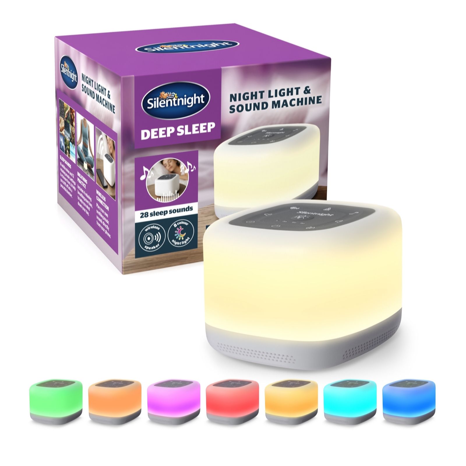 Silentnight Deep Sleep Night Light & Sound Machine - One Size / White