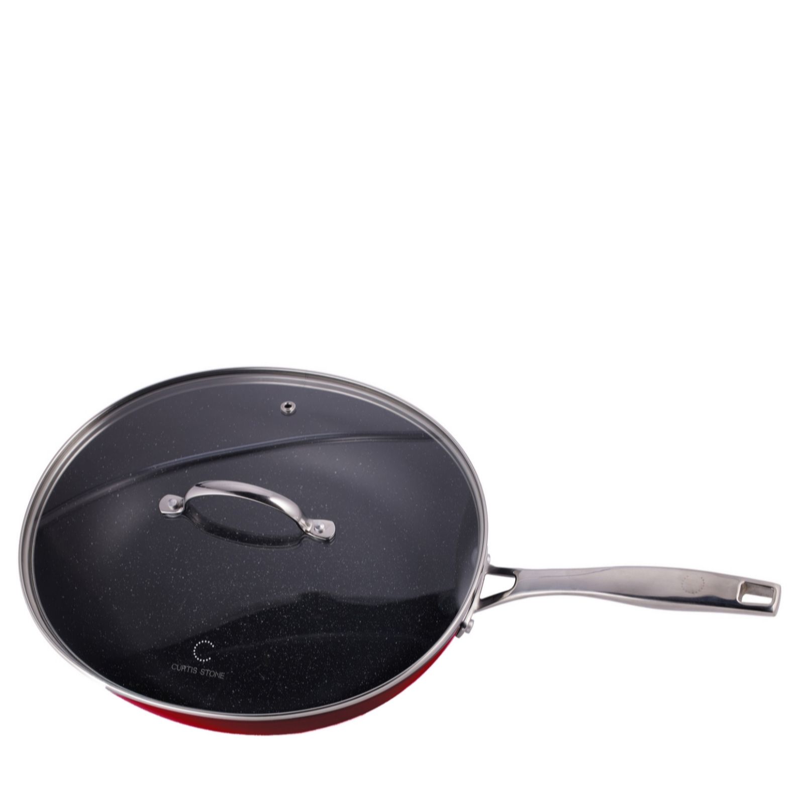 Curtis Stone Black Large Oval Wok Saute Pan