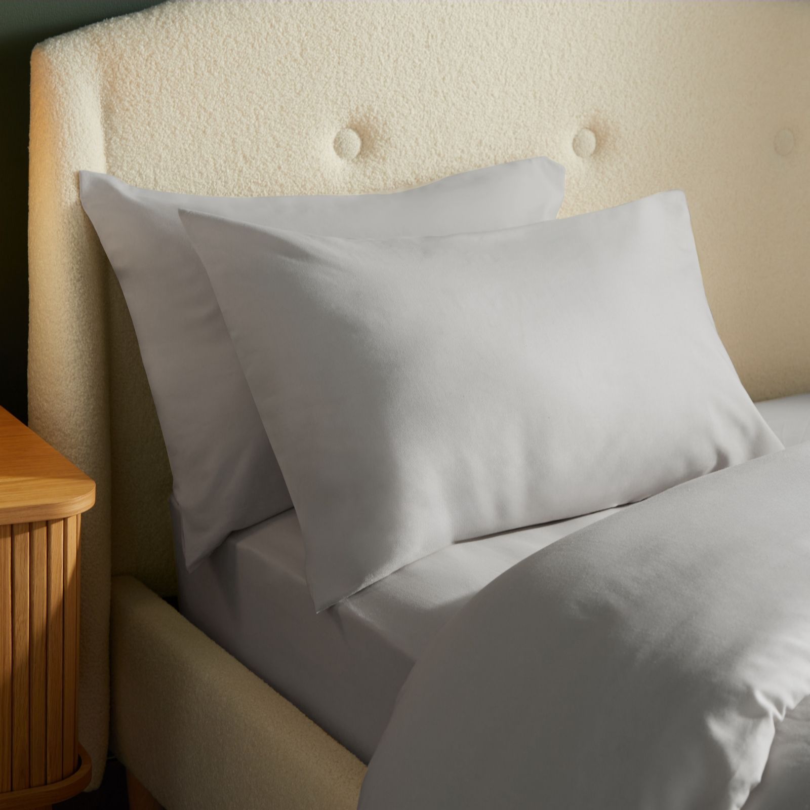 Silentnight Brushed Cotton Pillowcase Pair - Burgundy