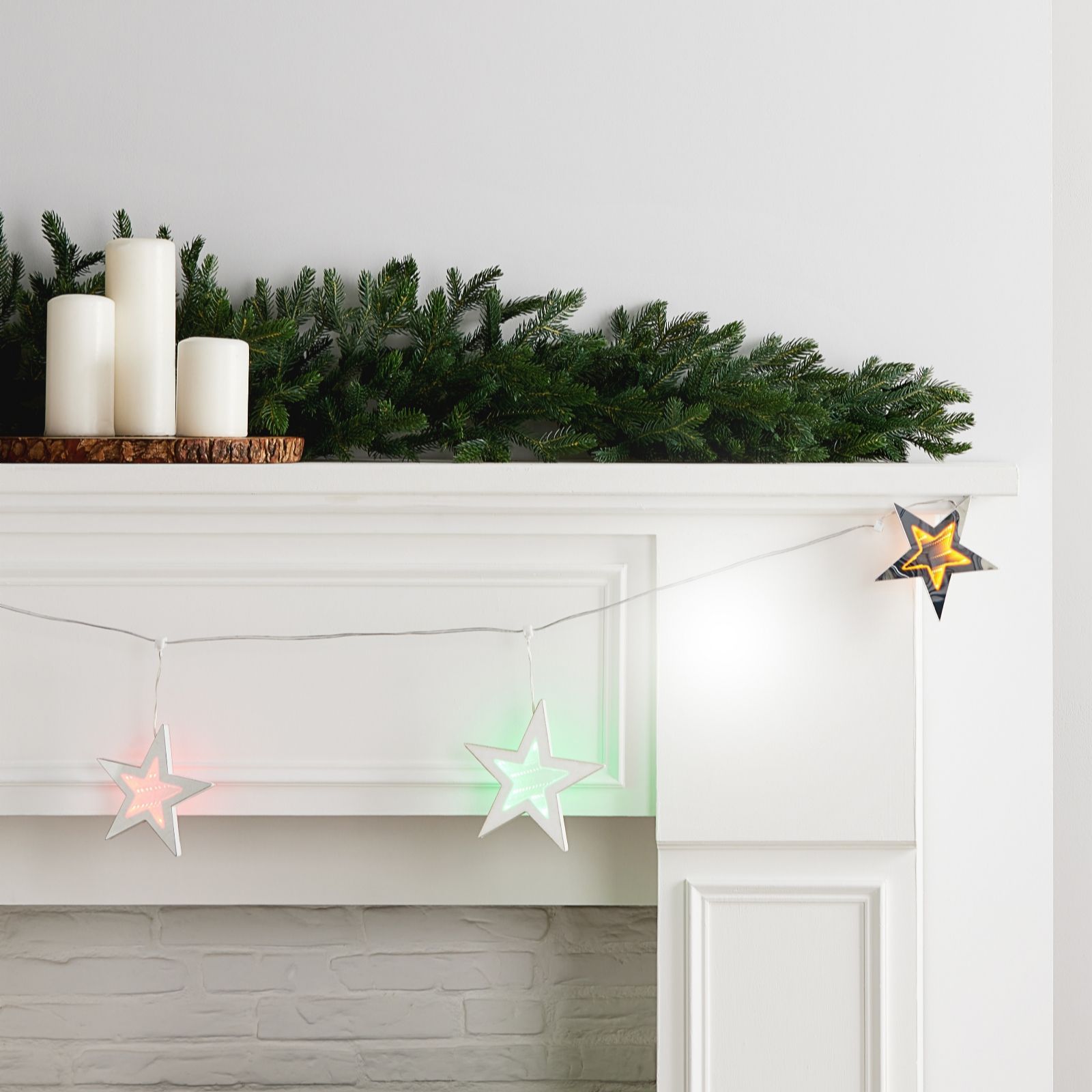 Festive Candy Cane Infinity Light Strands