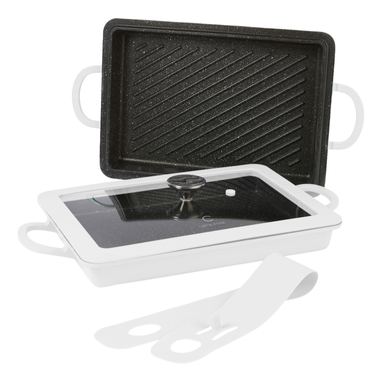 Curtis Stone Red Baker Griddle & Grill Set