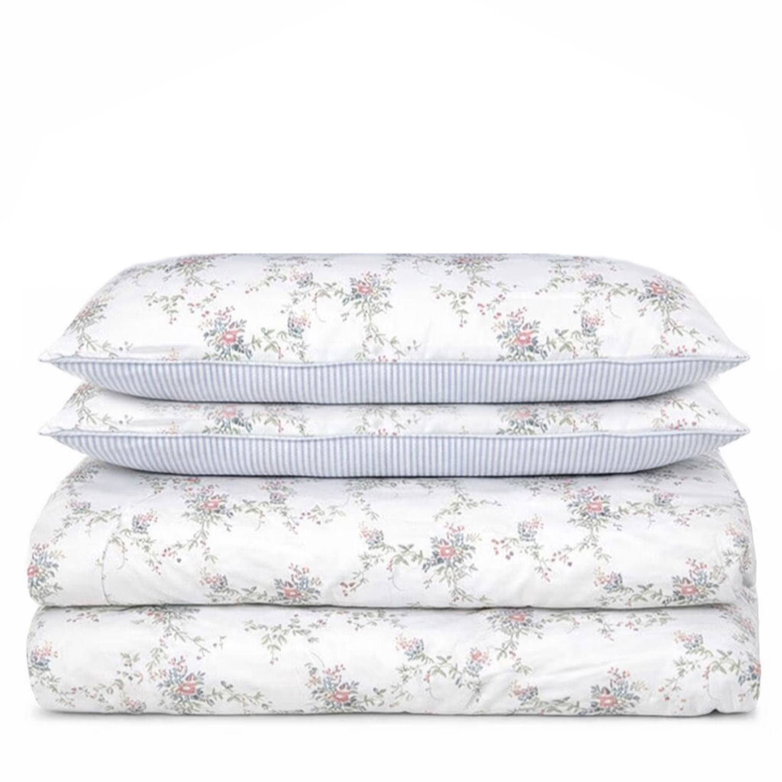 Sara by  Sara Davies Cotton Blend Reversible Floral 3 Piece Duvet Set