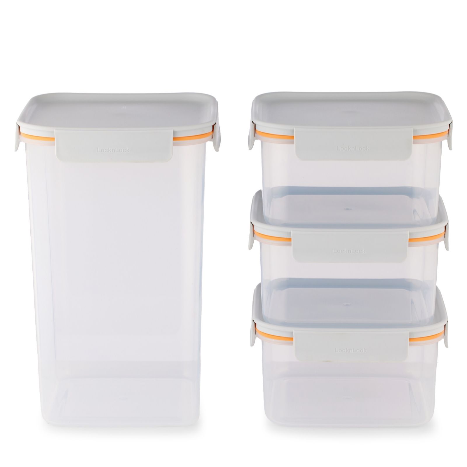 LocknLock Classic Plus Set of 4 Nestable Containers Set