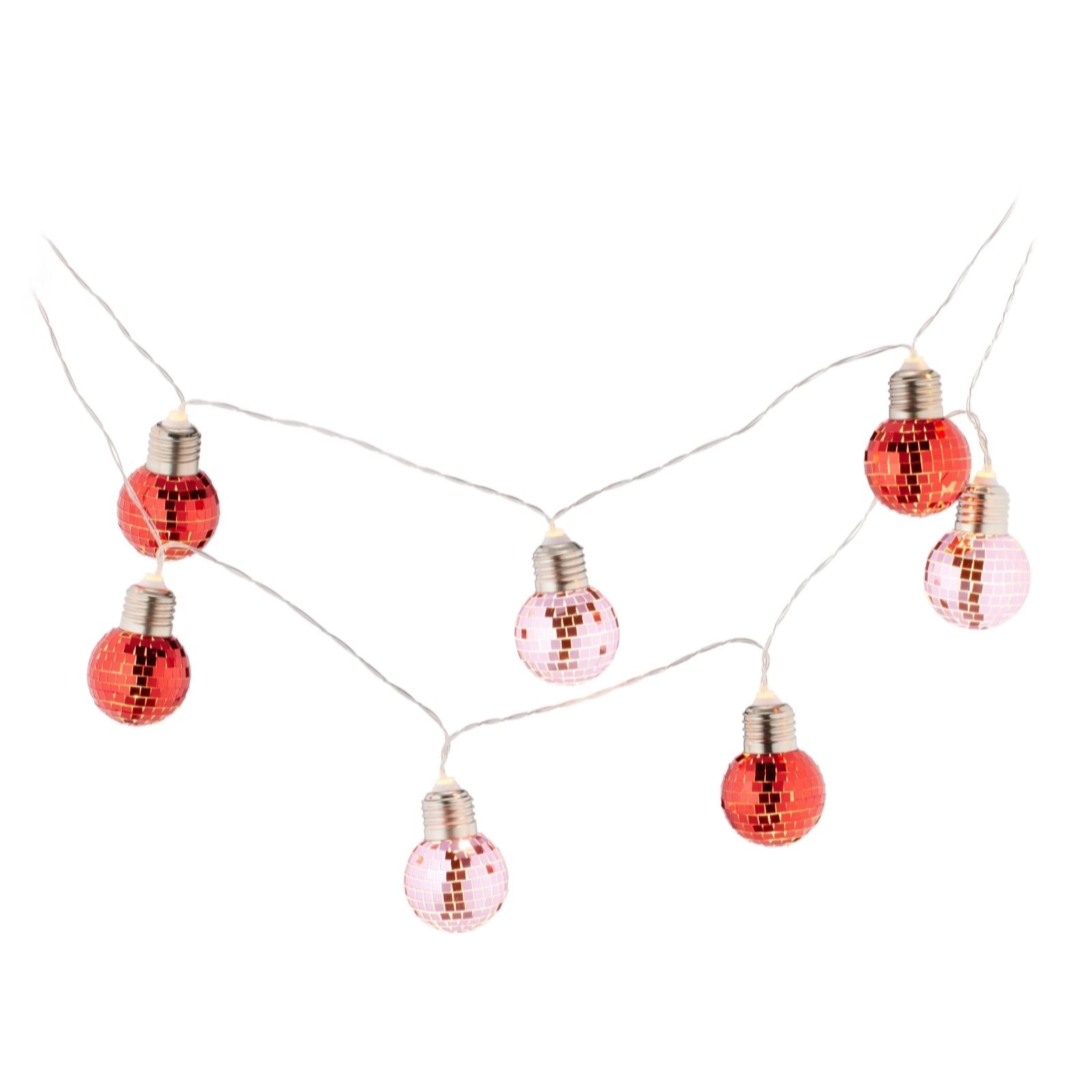 Home Stories Set Of 2 230cm Disco Ball Battery Operated Light Strands