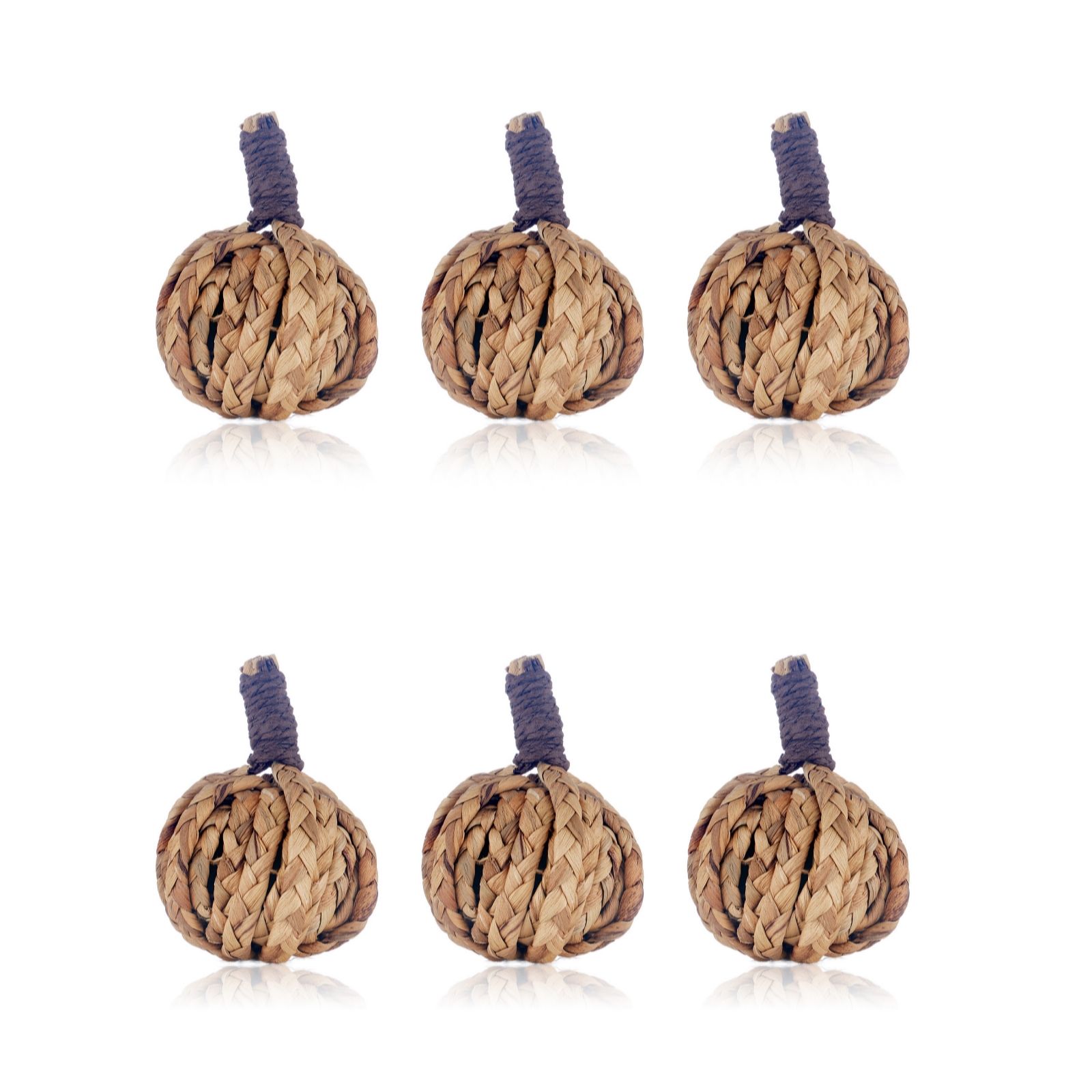 Sara by Sara Davies Set of 6 Mini Natural Pumpkins