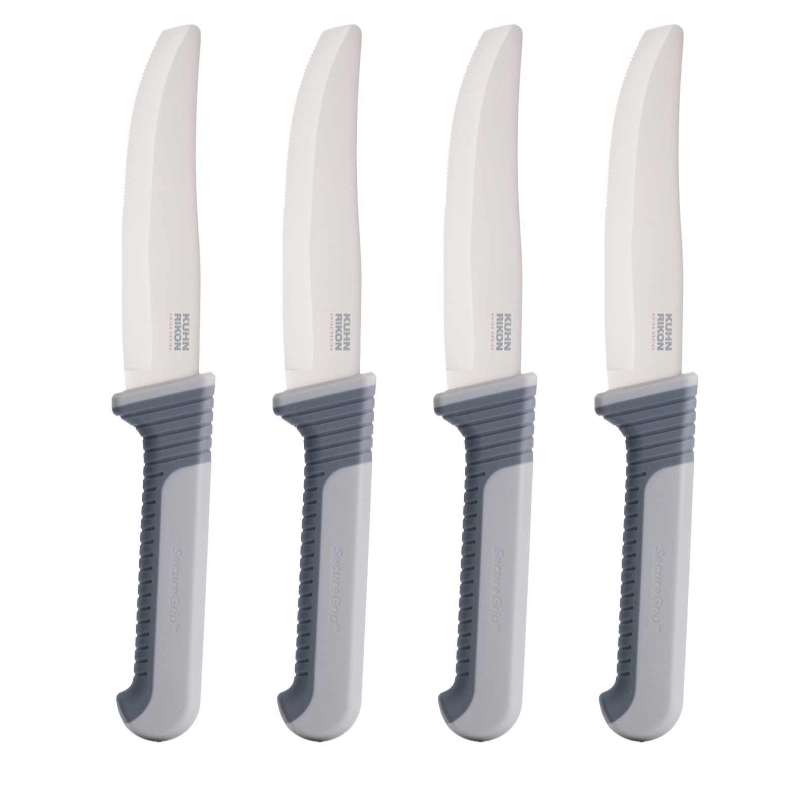 Kuhn Rikon Set of 4 Secure Grip Steak Knives