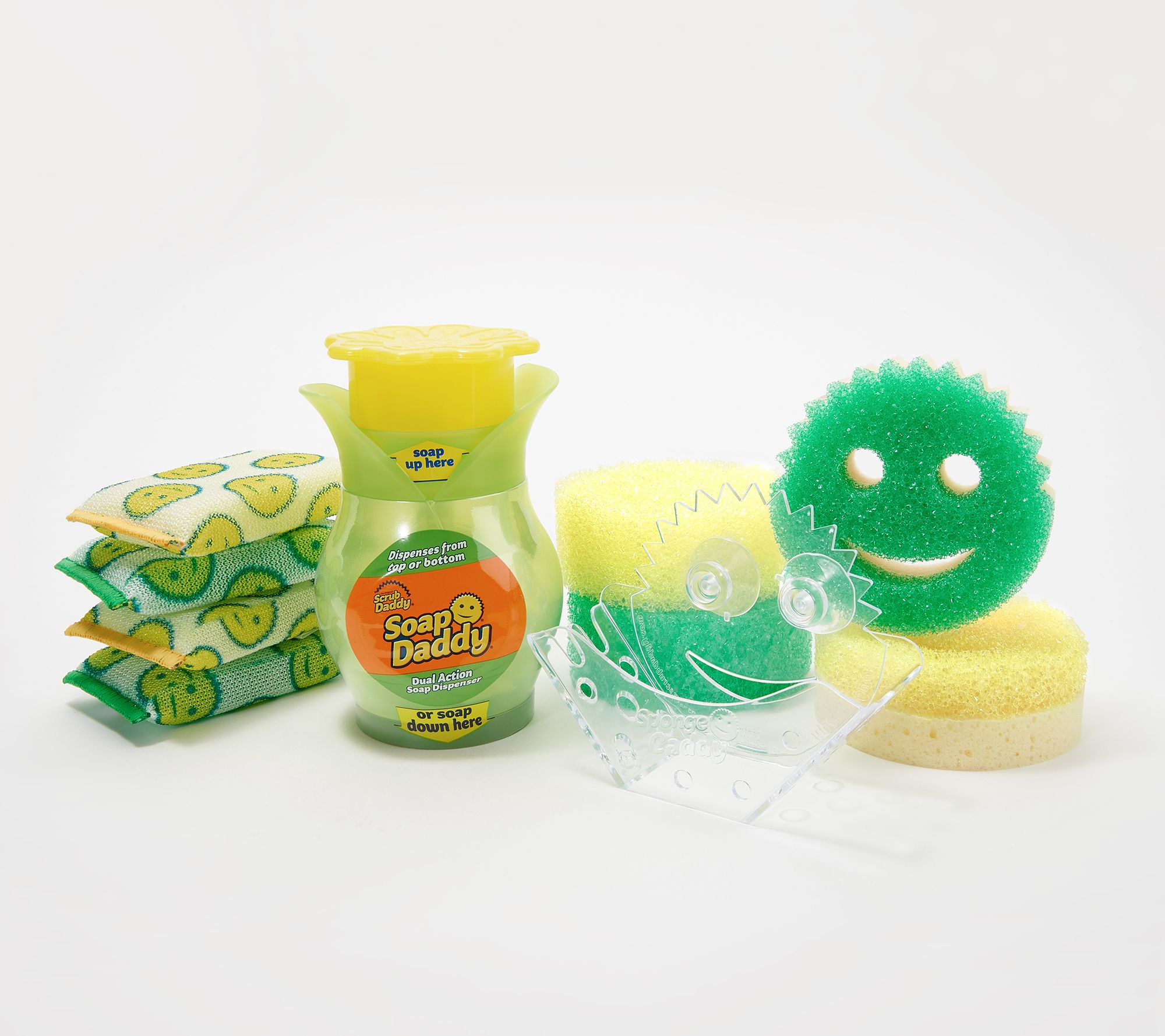 Scrub Daddy 10 pc Variety Lemon Lime Scented Sponges w/ Accessories