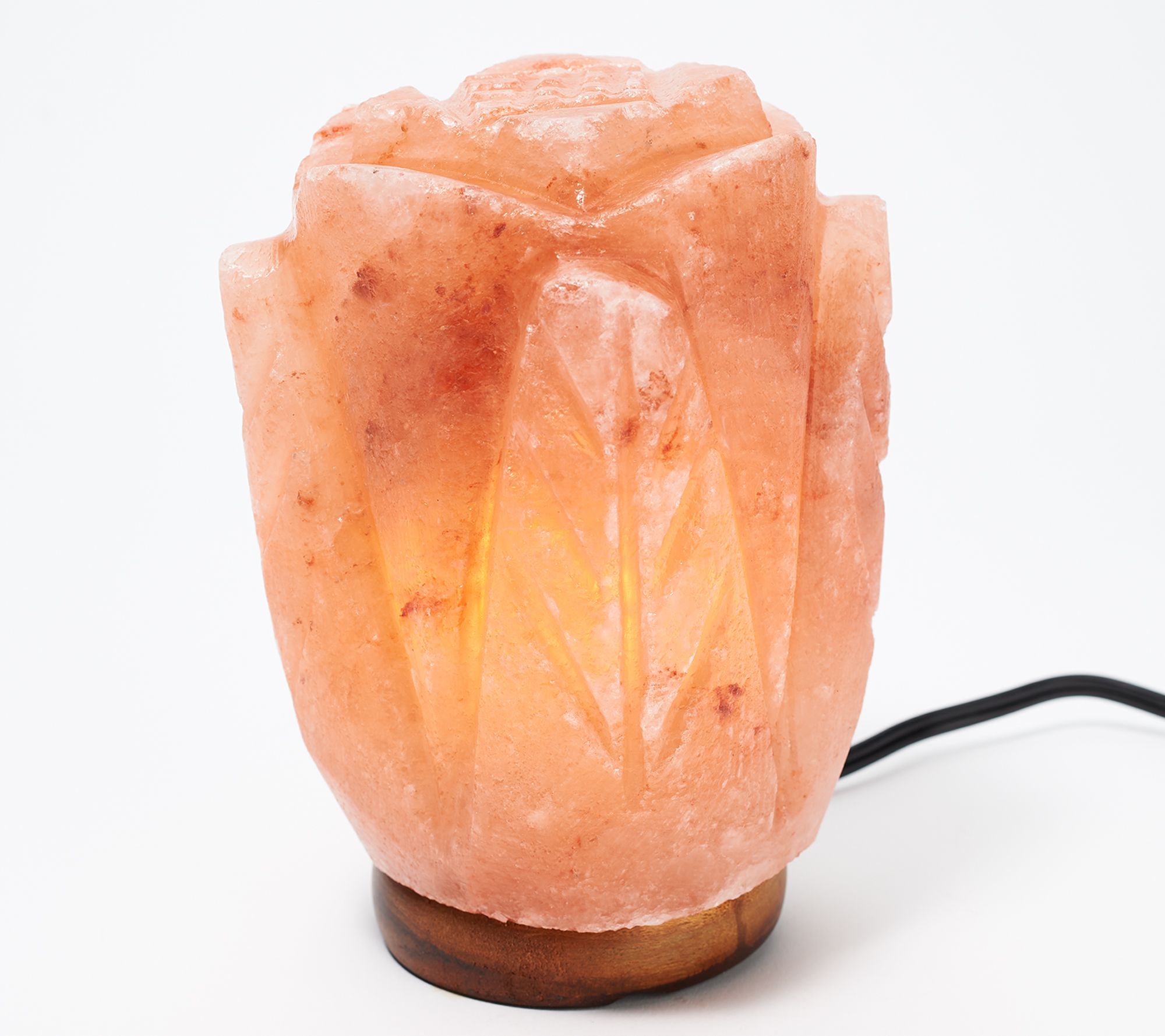 pink crystal lamp