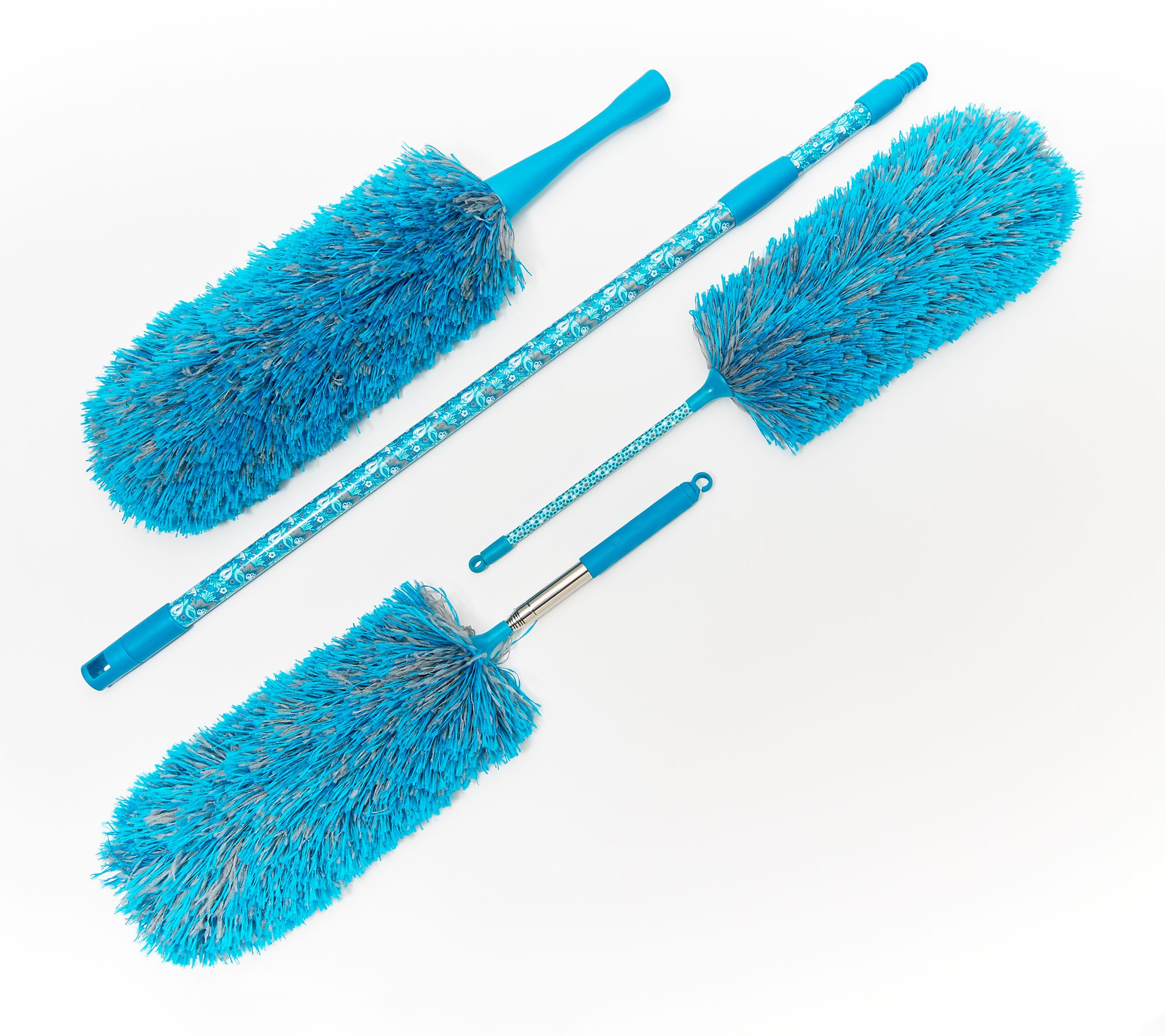 4-Piece Ultra-Premium Microfiber Duster Set by Campanelli - QVC.com