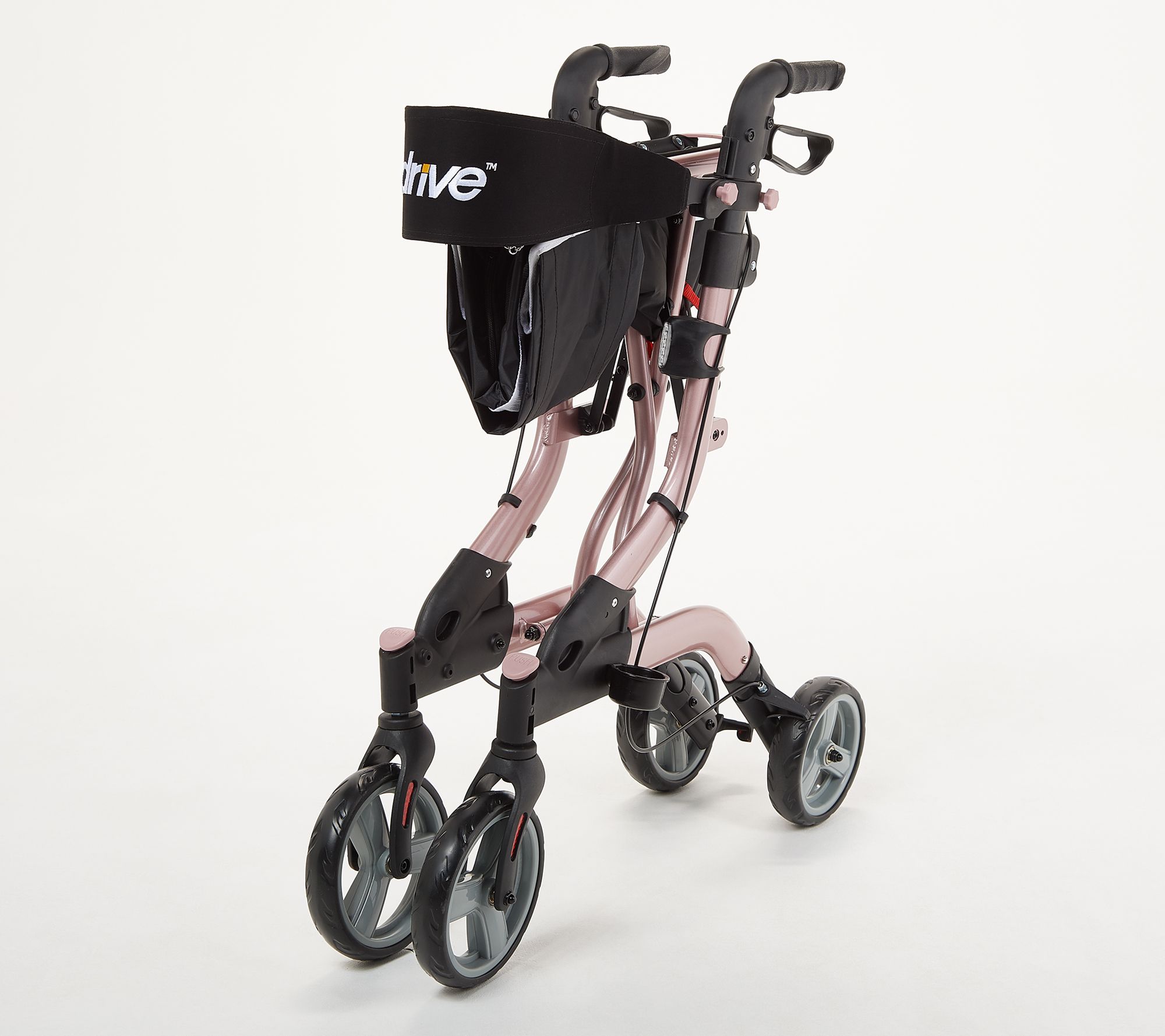 Drive Medical Foldable Lightweight Rollator with Light