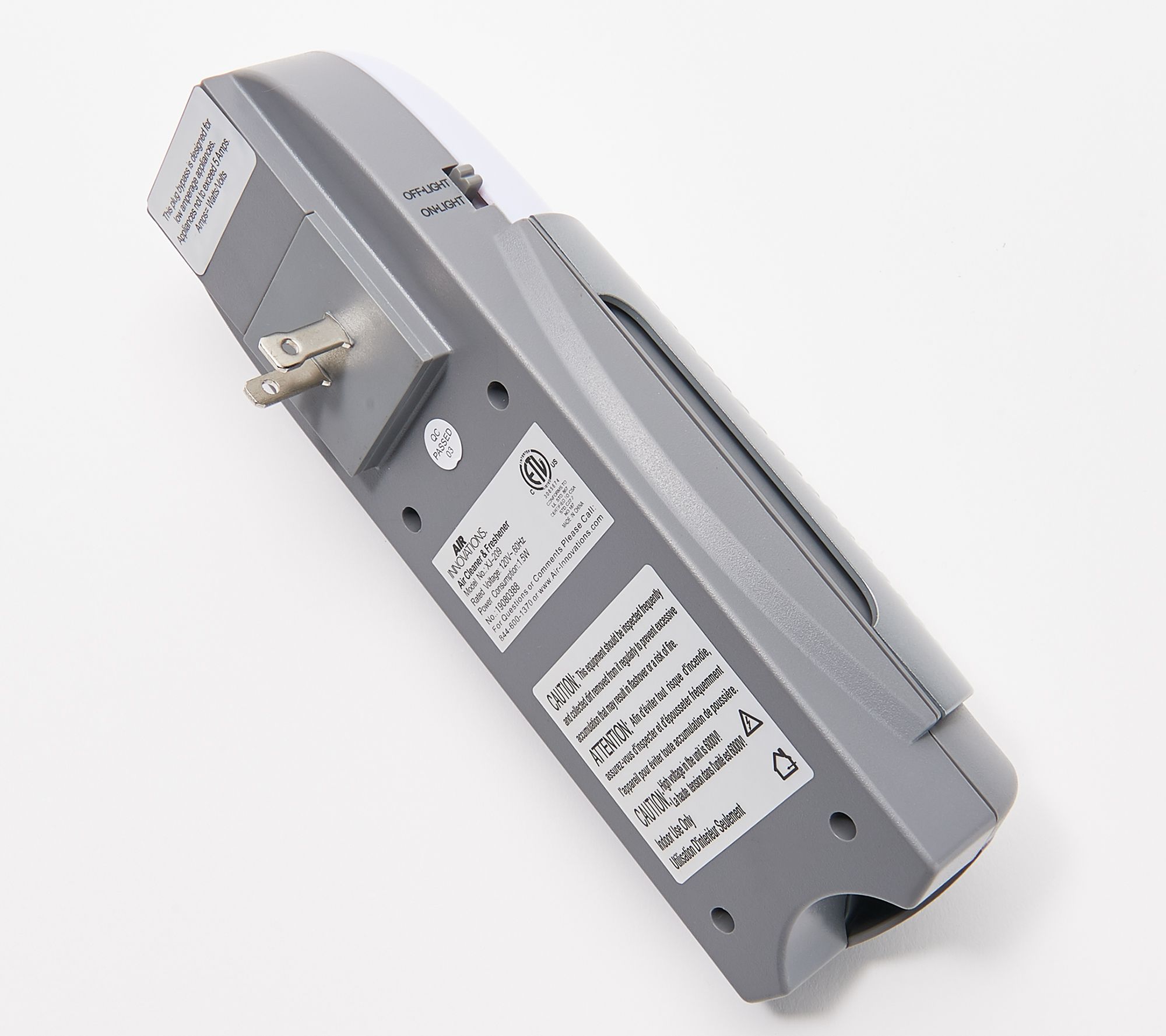 Air Innovations Set of 2 PlugIn Air Purifiers with Nightlight Page 1