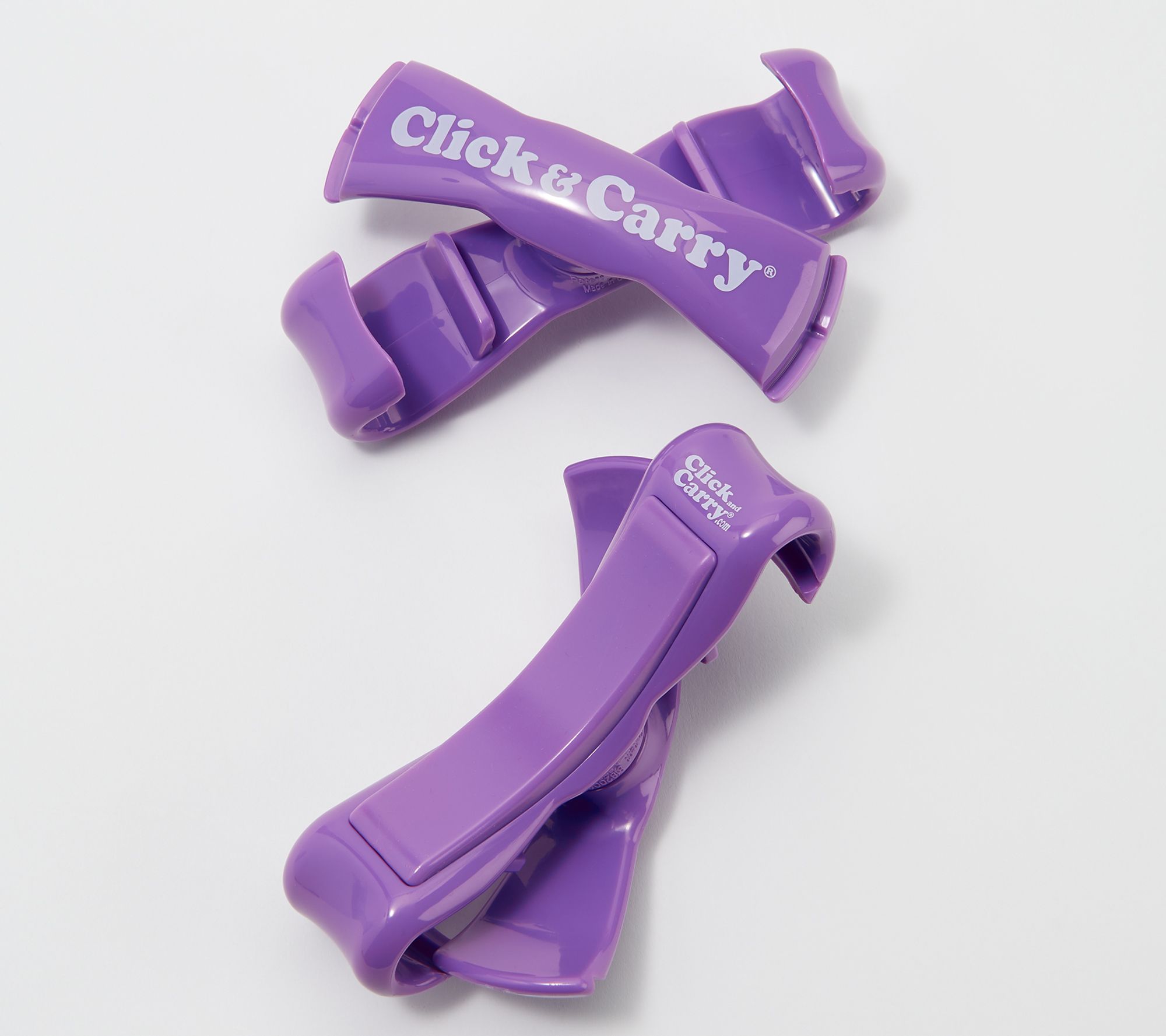 Click & Carry Set of 3 Hands Free Bag Carriers