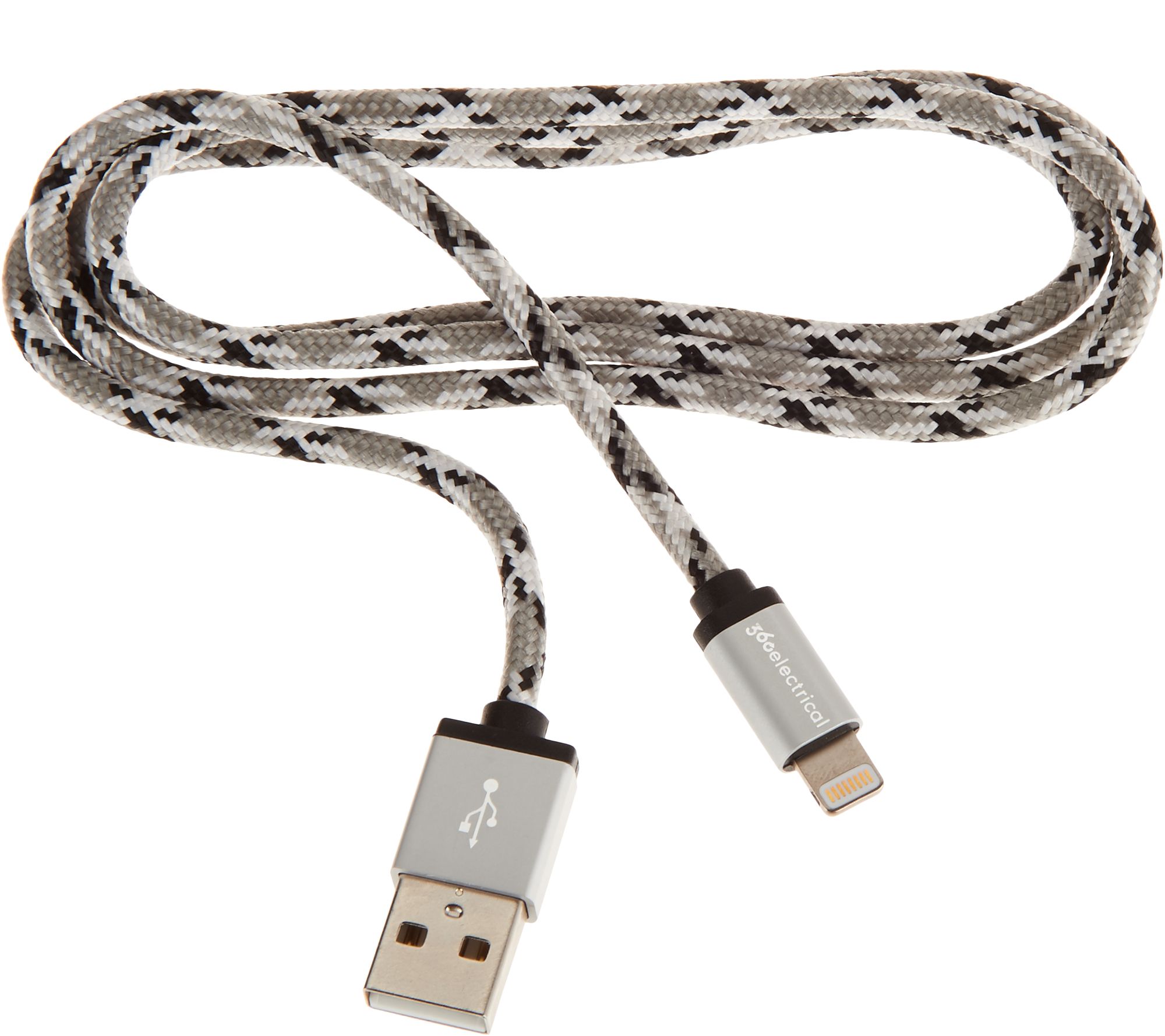 360 Electrical Set of Three 3' Braided Charging Cables —