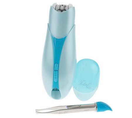 Emjoi Total Tweeze All Over Epilator w/ Lighted Tweezer — QVC.com