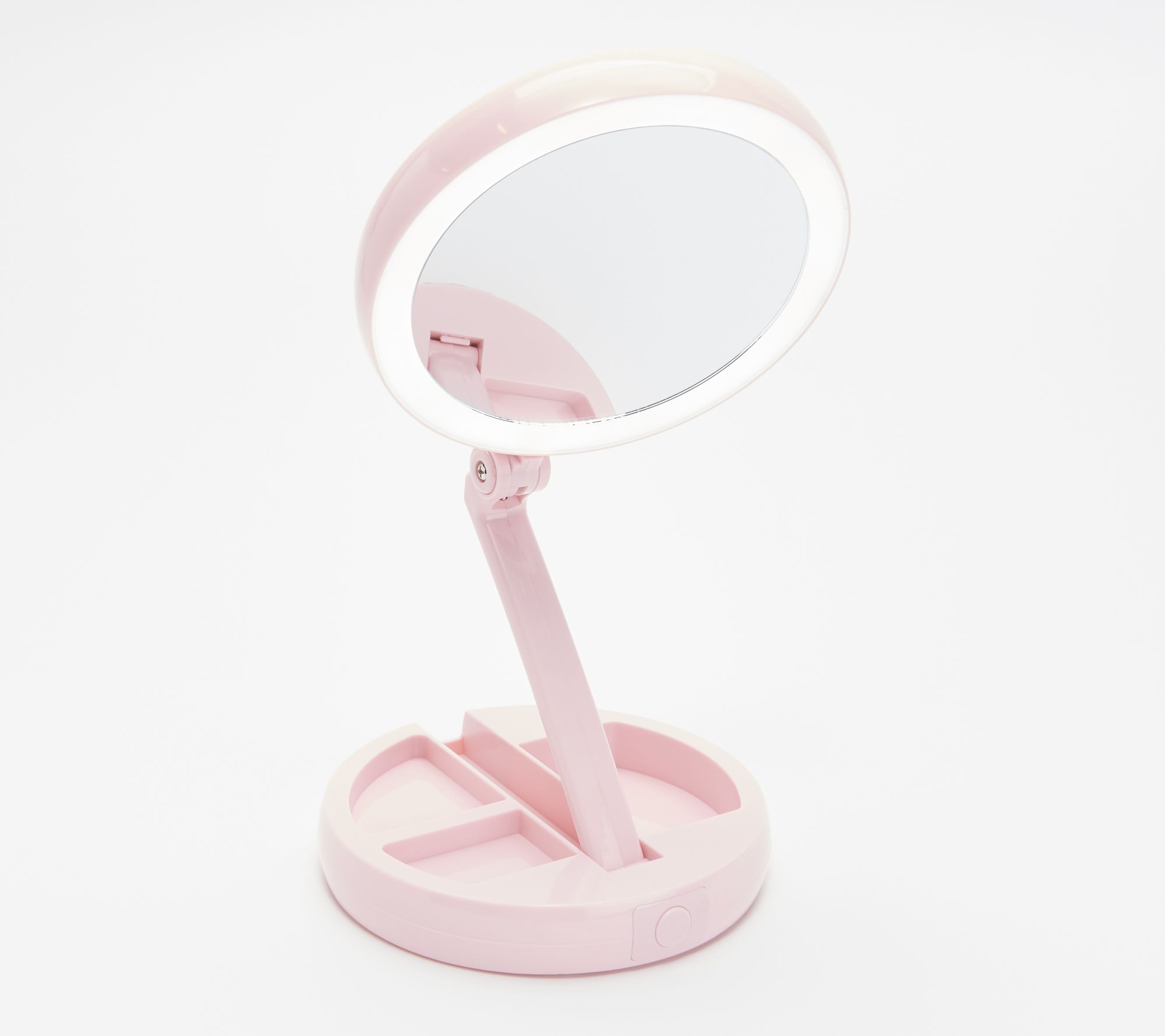 Floxite 5X/1X Lighted Folding Vanity and Travel Mirror - QVC.com