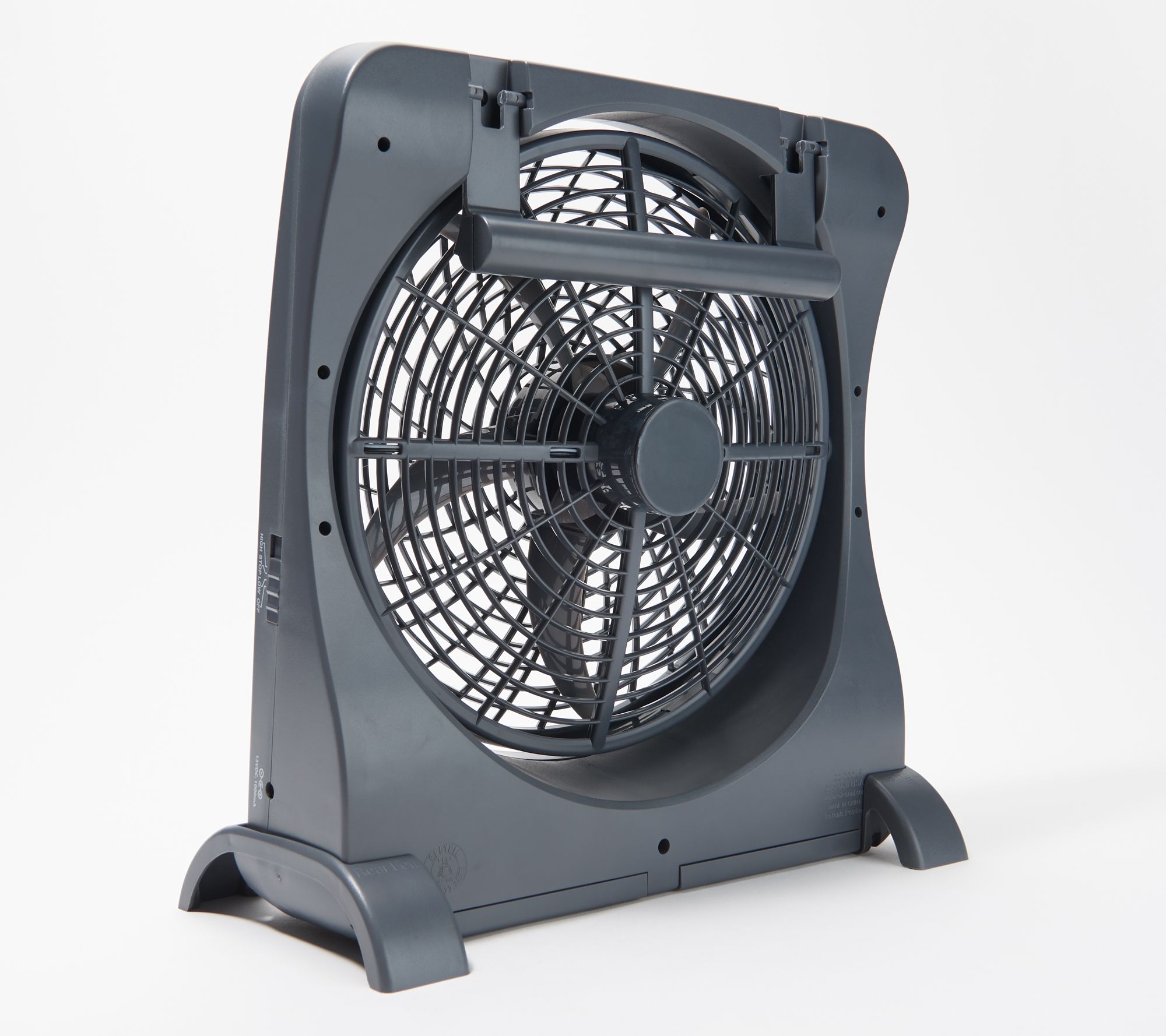 Treva 10" Rechargeable 2Speed Smart Fan with USB Charging Port